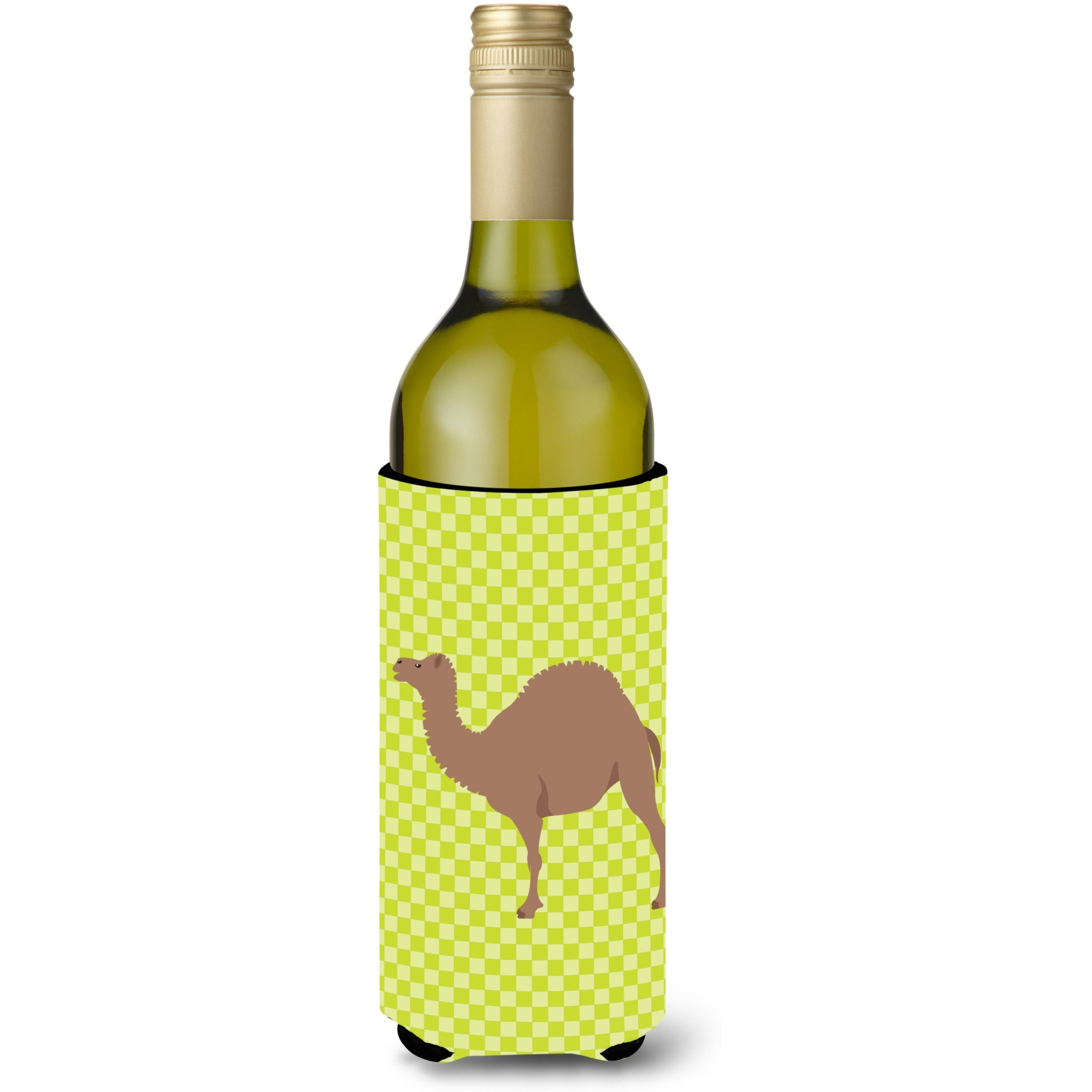 &quotCaroline's Treasures F1 Hybrid Camel Green Decorative Bottle Hugger, 750 ml, Multicolor"
