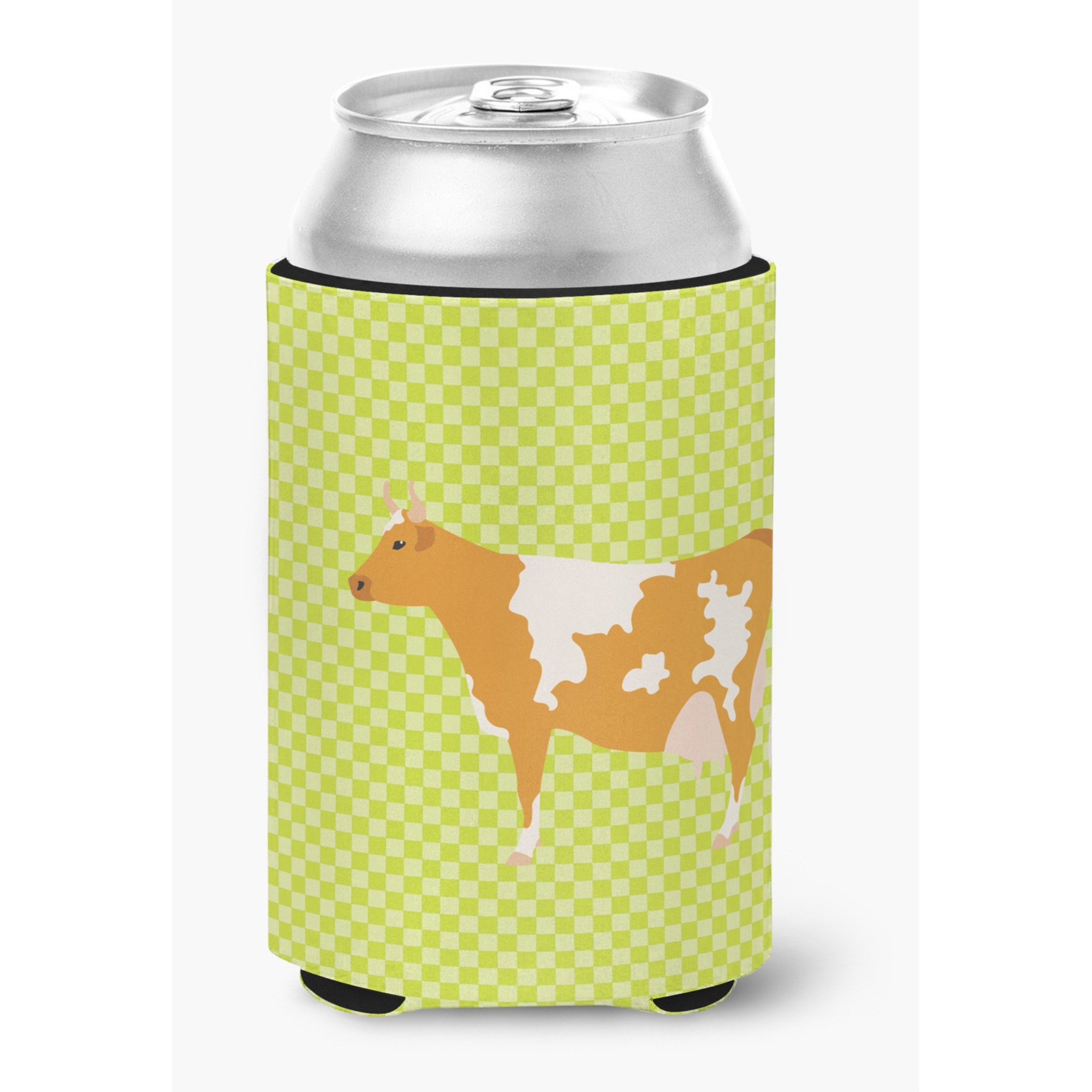 &quotCaroline's Treasures Guernsey Cow Green Decorative Can Hugger, Multicolor"