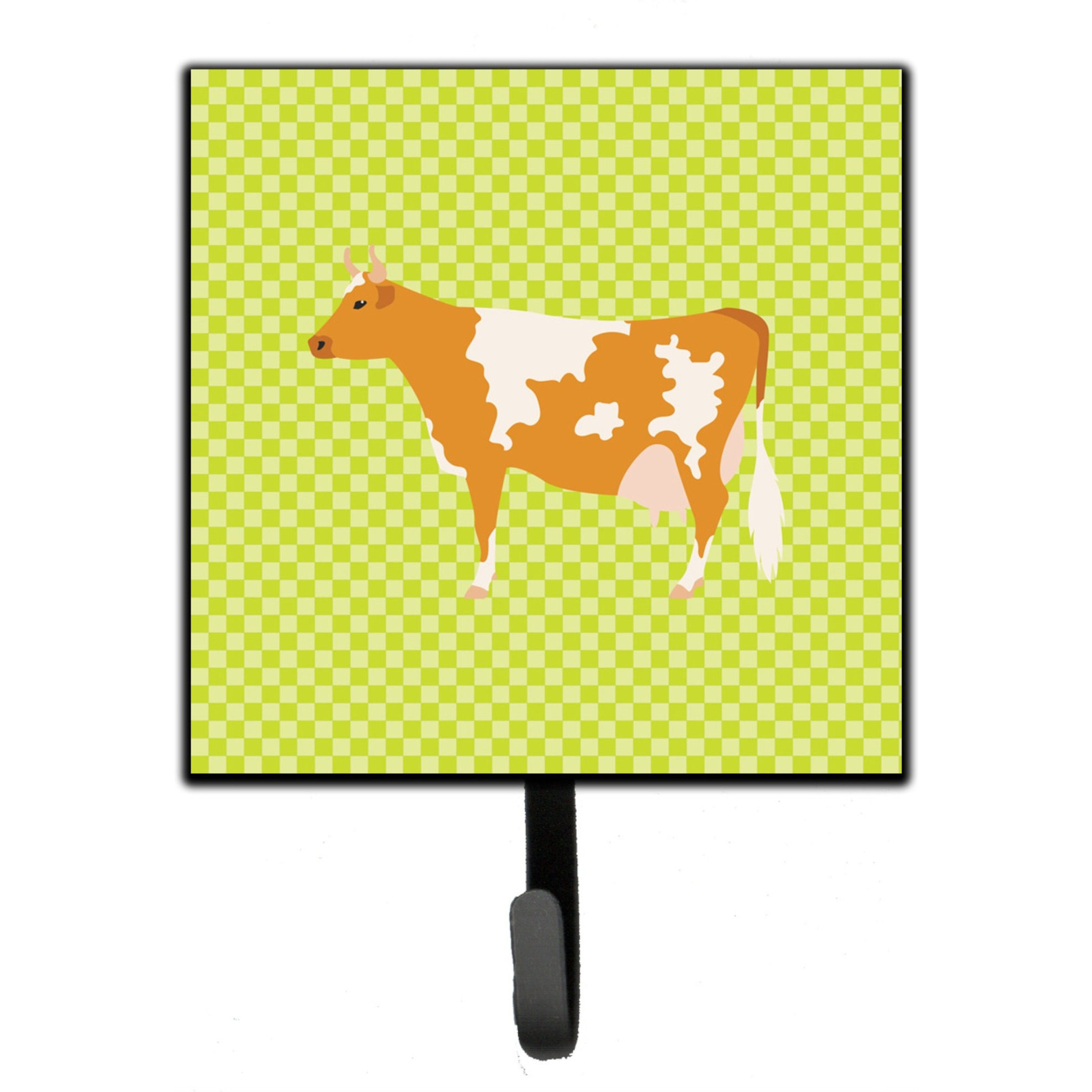 &quotCaroline's Treasures Guernsey Cow Green Wall Hook, Small, Multicolor"