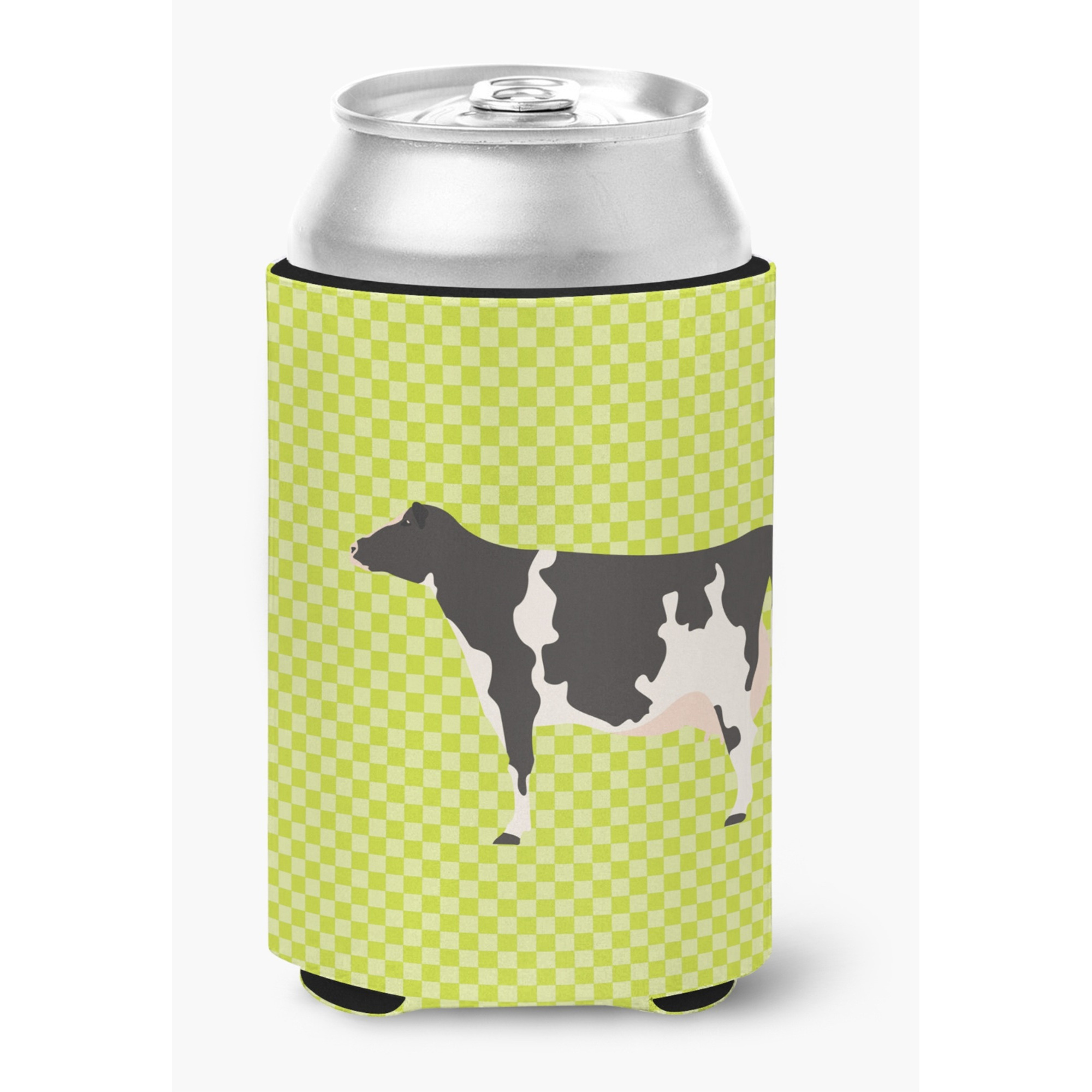 &quotCaroline's Treasures Holstein Cow Green Decorative Can Hugger, Multicolor"