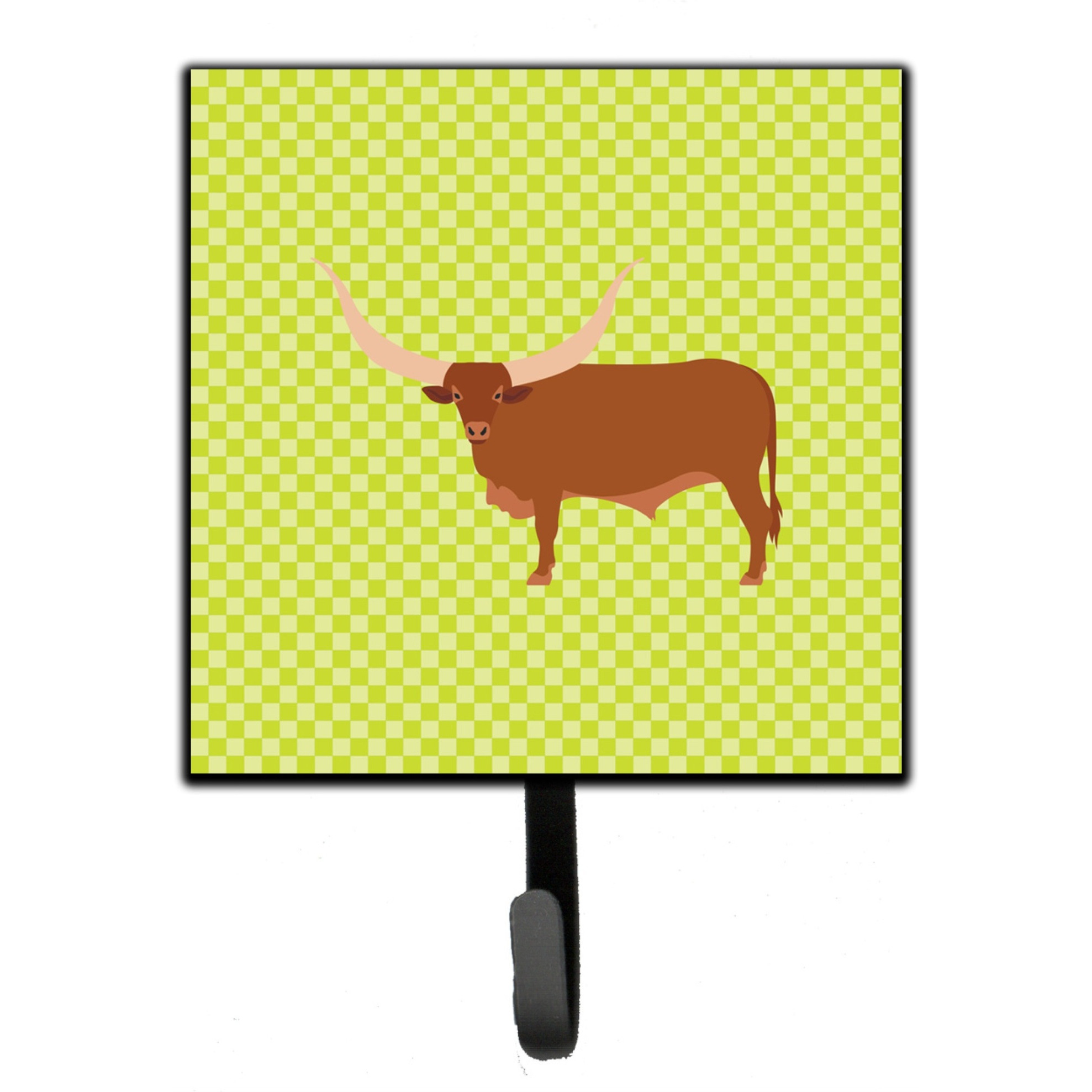 &quotCaroline's Treasures Ankole-Watusu Cow Green Wall Hook, Small, Multicolor"