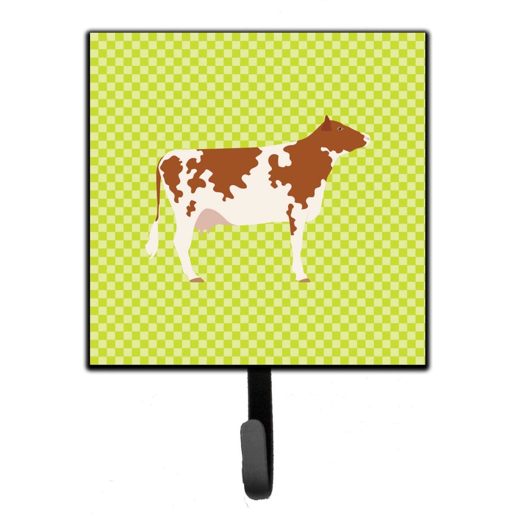 &quotCaroline's Treasures Ayrshire Cow Green Wall Hook, Small, Multicolor"
