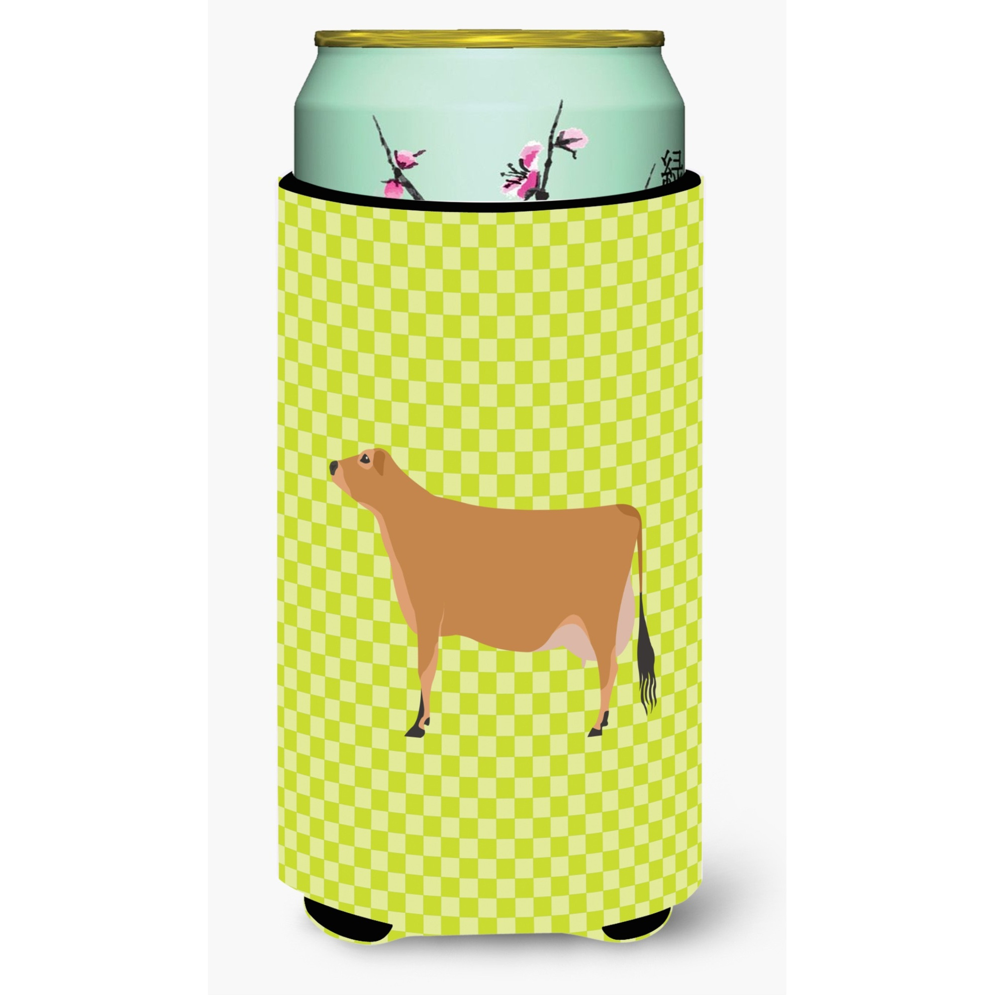 &quotCaroline's Treasures Jersey Cow Green Decorative Can Hugger, Tall Boy, Multicolor"
