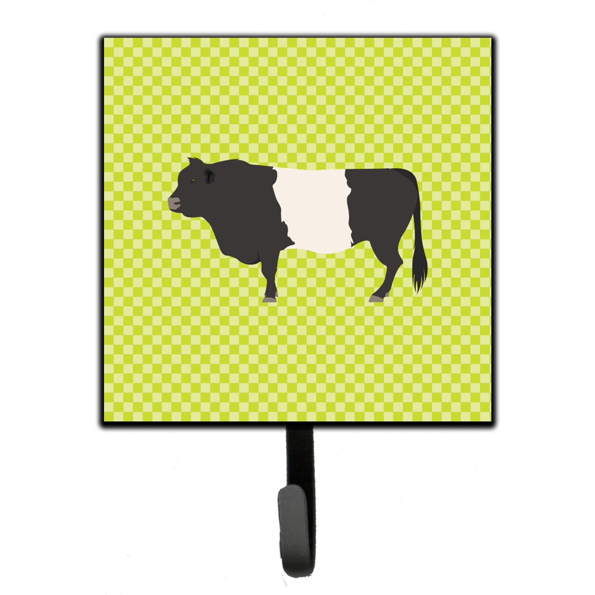 &quotCaroline's Treasures Belted Galloway Cow Green Wall Hook, Small, Multicolor"