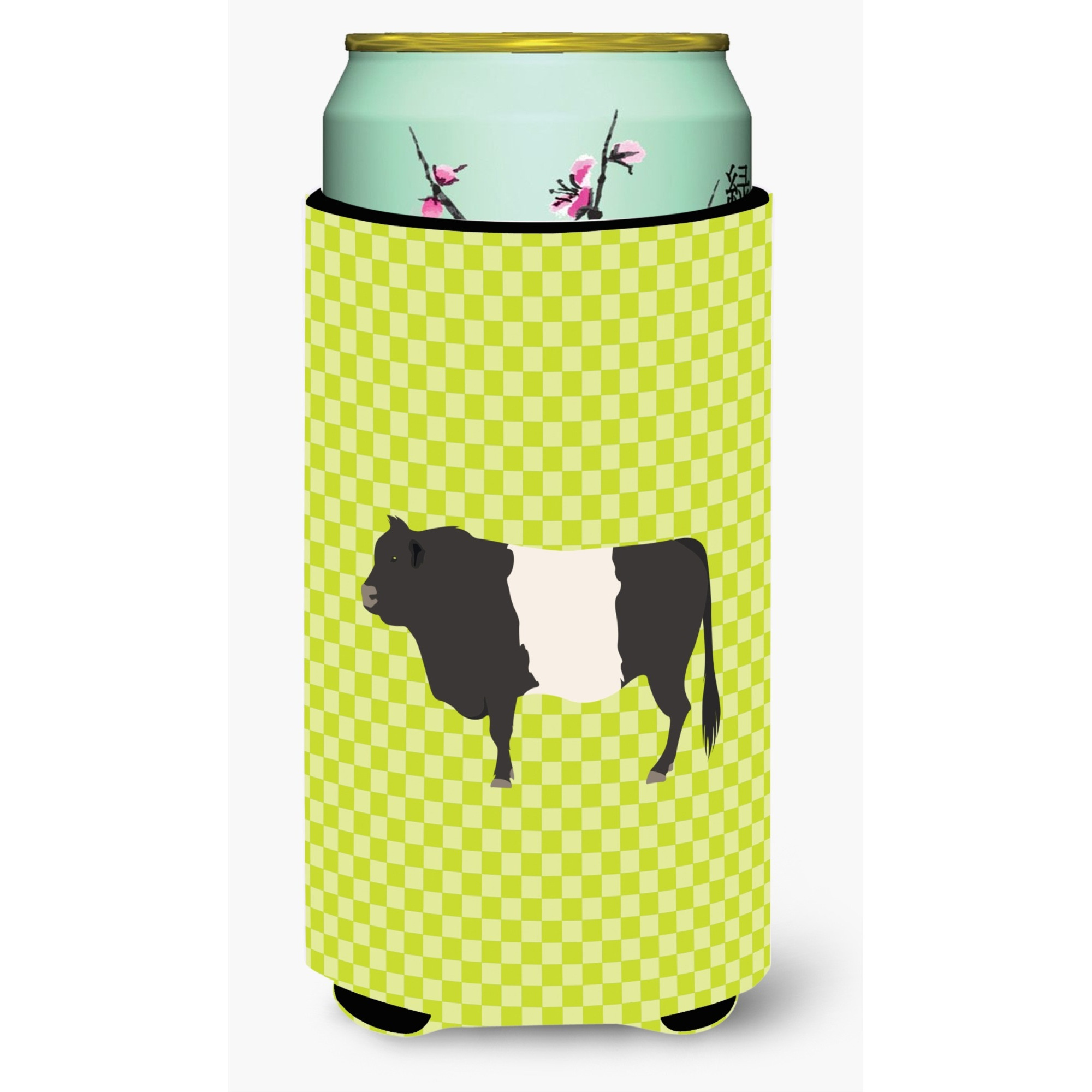 &quotCaroline's Treasures Belted Galloway Cow Green Decorative Can Hugger, Tall Boy, Multicolor"