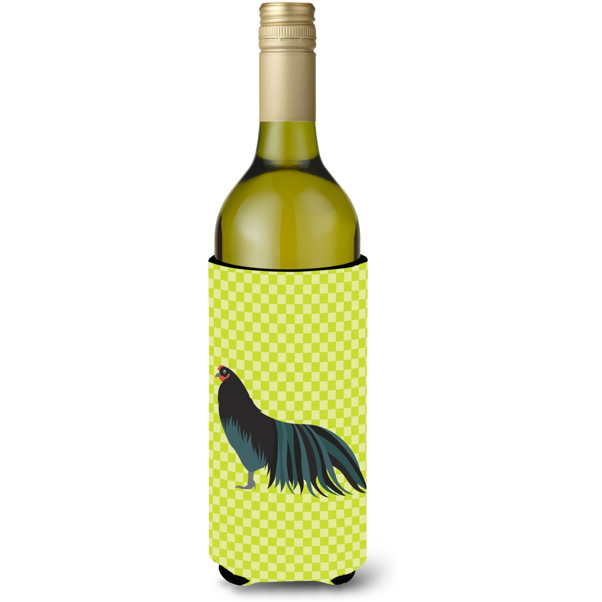 &quotCaroline's Treasures Sumatra Chicken Green Decorative Bottle Hugger, 750 ml, Multicolor"