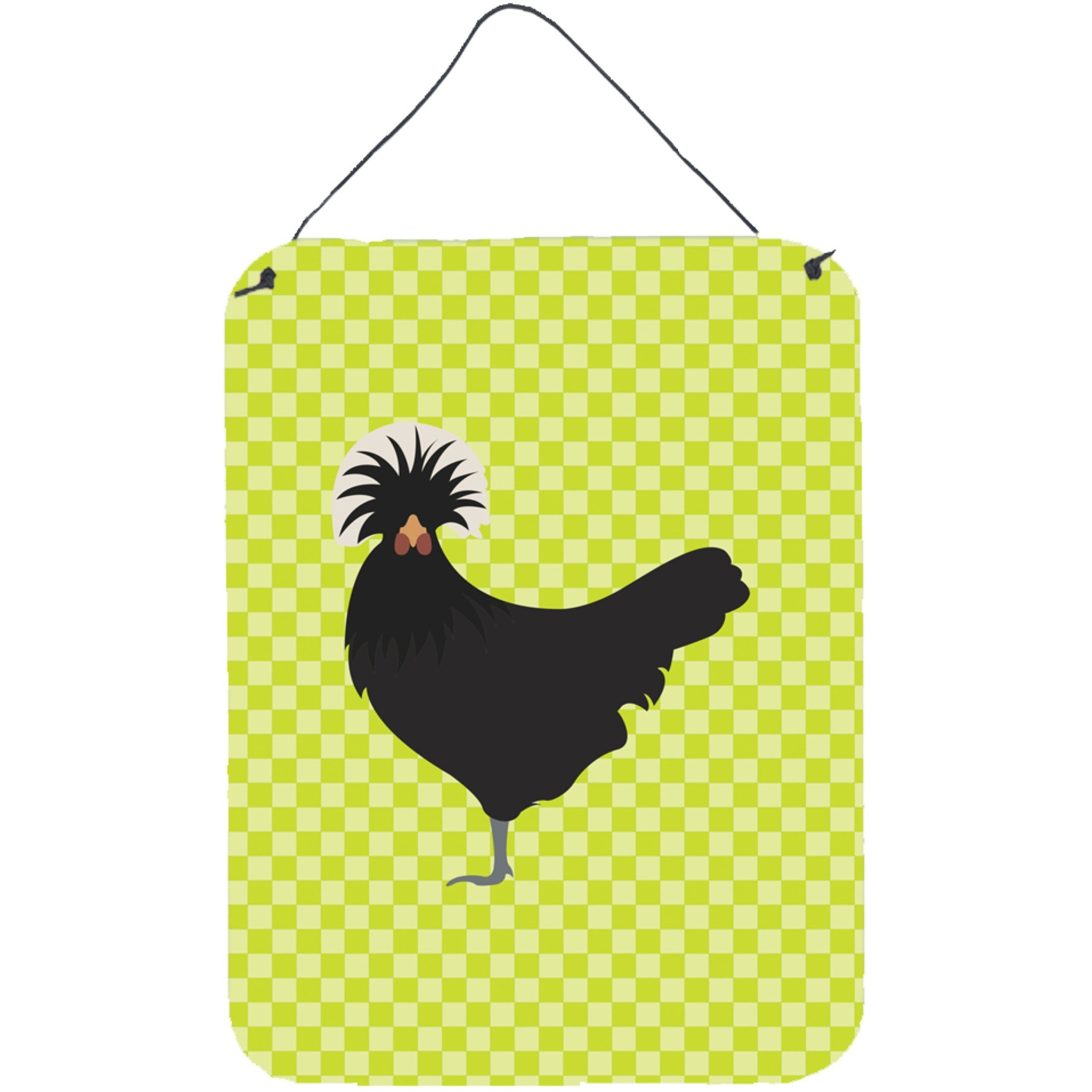 &quotCaroline's Treasures Polish Poland Chicken Green Metal Print, 16hx12w, Multicolor"