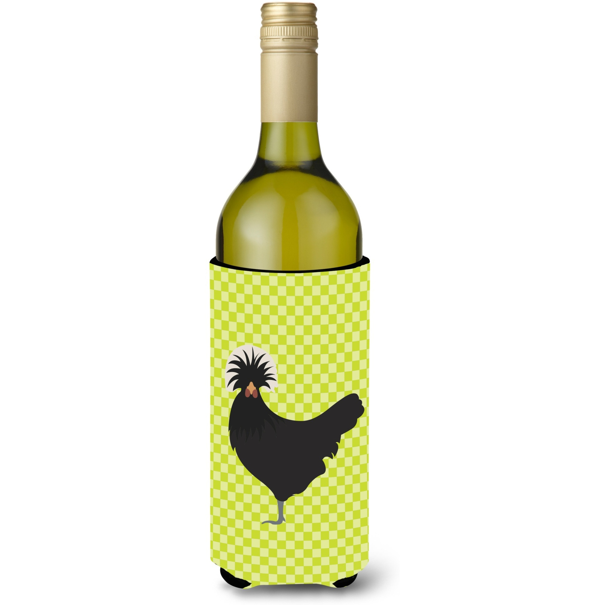 &quotCaroline's Treasures Polish Poland Chicken Green Decorative Bottle Hugger, 750 ml, Multicolor"