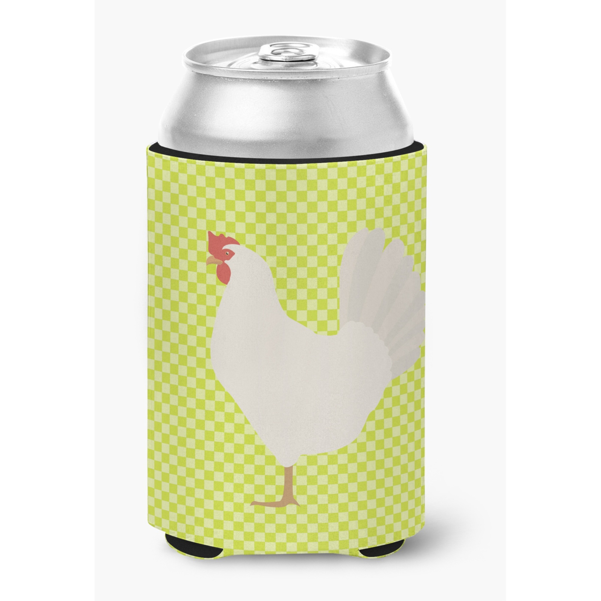 &quotCaroline's Treasures Leghorn Chicken Green Decorative Can Hugger, Multicolor"
