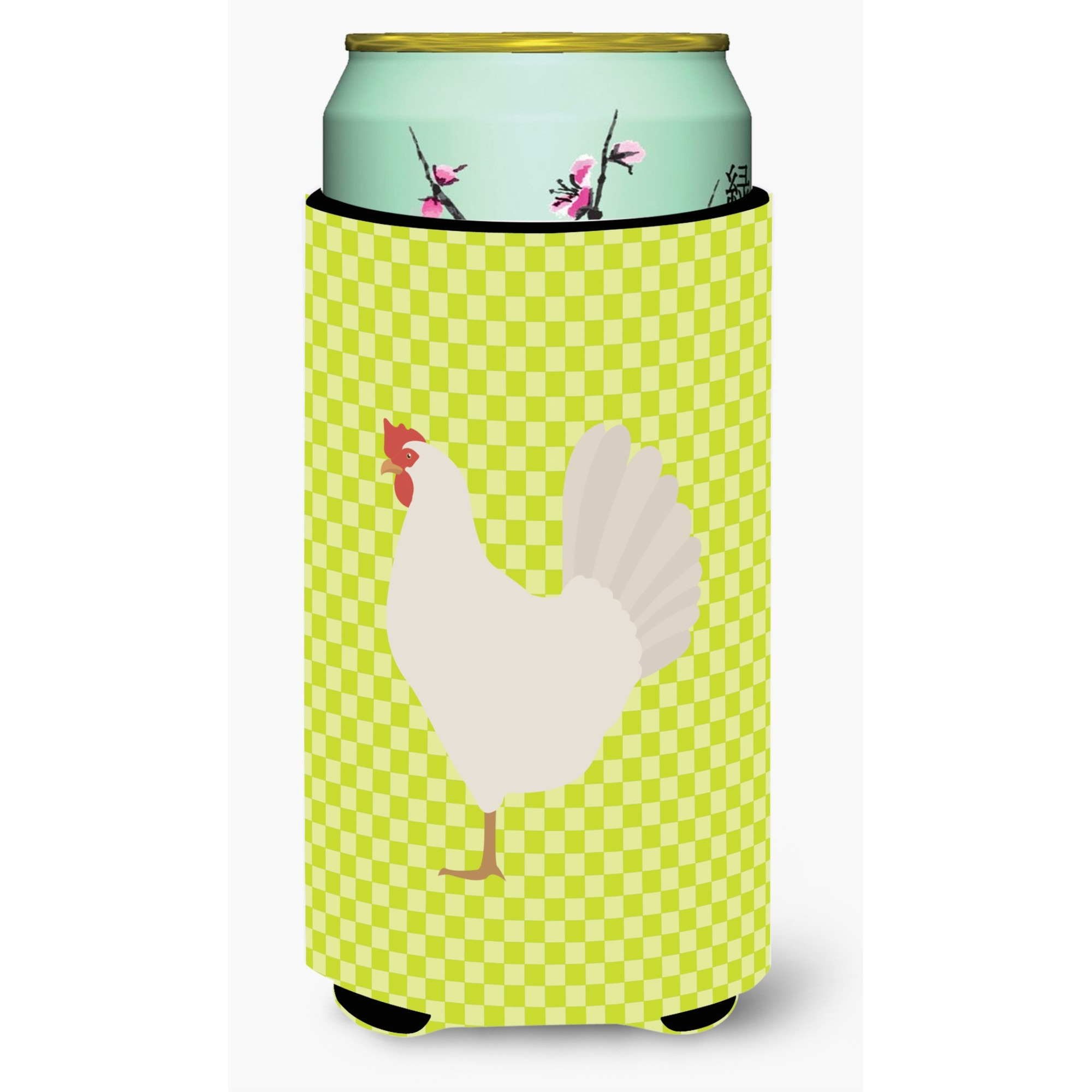 &quotCaroline's Treasures Leghorn Chicken Green Decorative Can Hugger, Tall Boy, Multicolor"