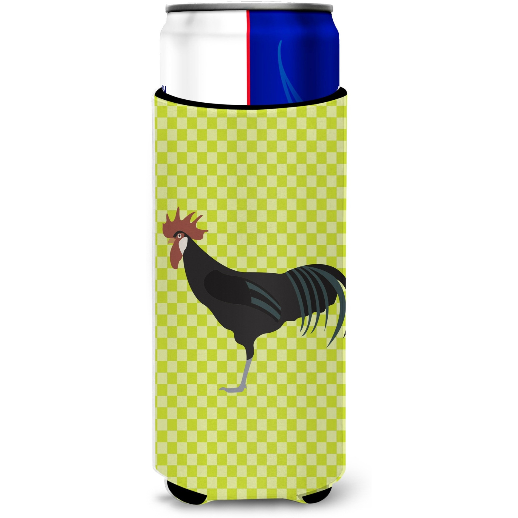 &quotCaroline's Treasures Minorca Ctalalan Chicken Green Decorative Can Hugger, Slim, Multicolor"