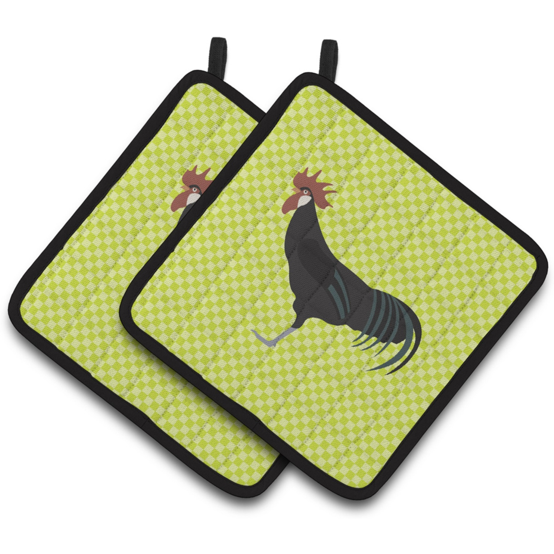 &quotCaroline's Treasures Minorca Ctalalan Chicken Green Decorated Pot Holder, 7.5"" x 7.5"""