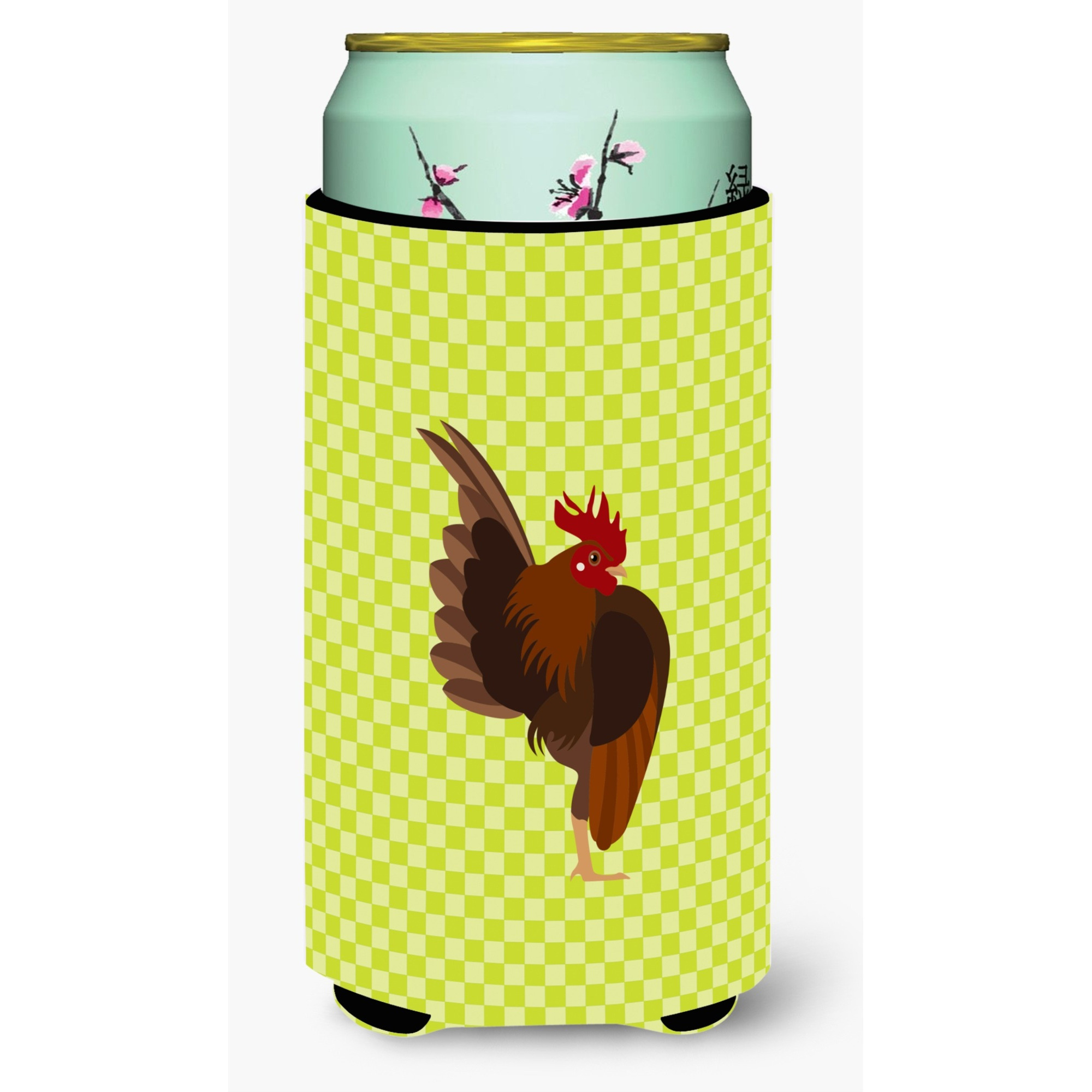 &quotCaroline's Treasures Malaysian Serama Chicken Green Decorative Can Hugger, Tall Boy, Multicolor"