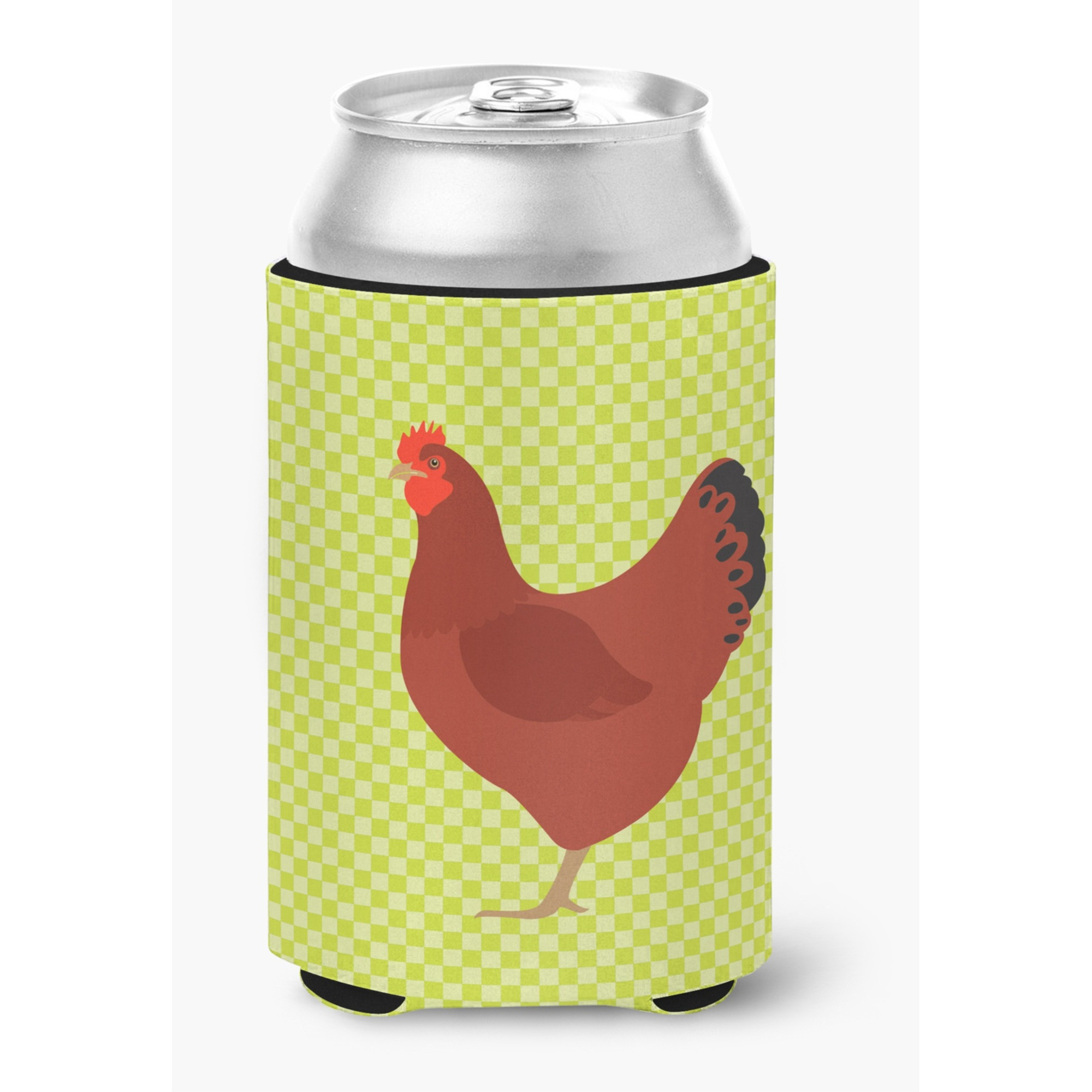 &quotCaroline's Treasures New Hampshire Red Chicken Green Decorative Can Hugger, Multicolor"