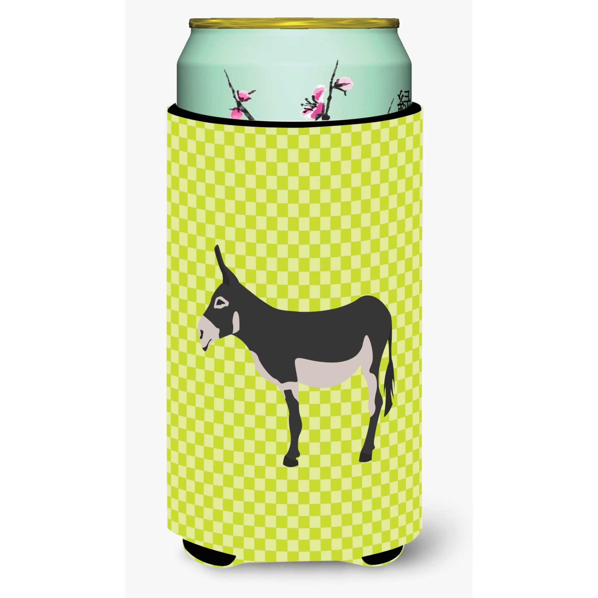 &quotCaroline's Treasures American Mammoth Jack Donkey Green Decorative Can Hugger, Tall Boy, Multicolor"