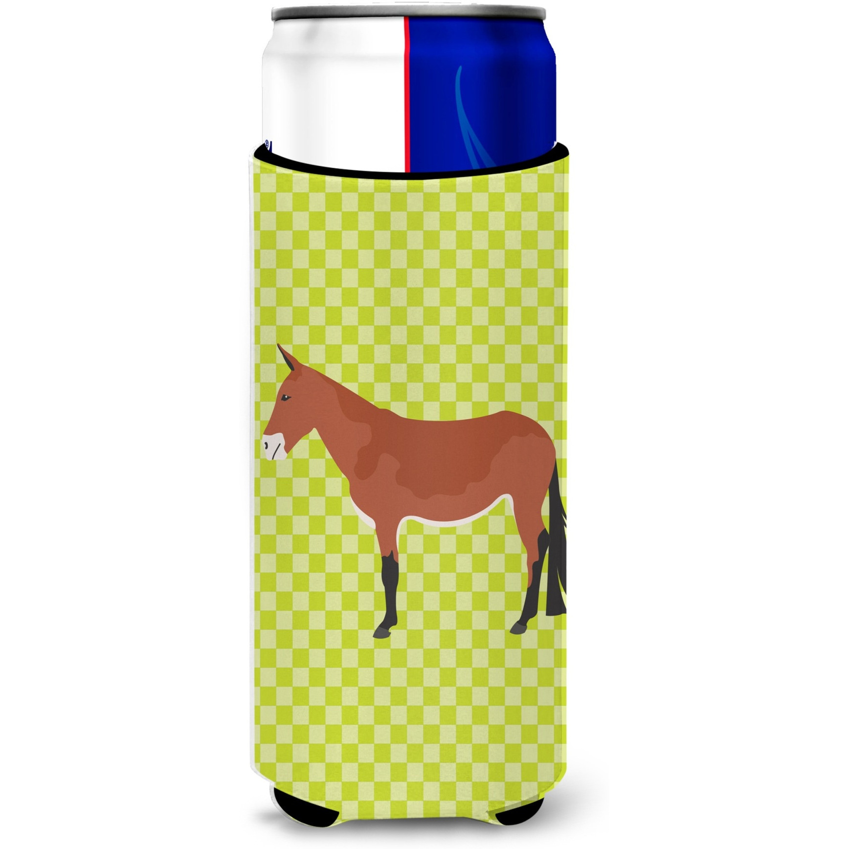 &quotCaroline's Treasures Mule Green Decorative Can Hugger, Slim, Multicolor"