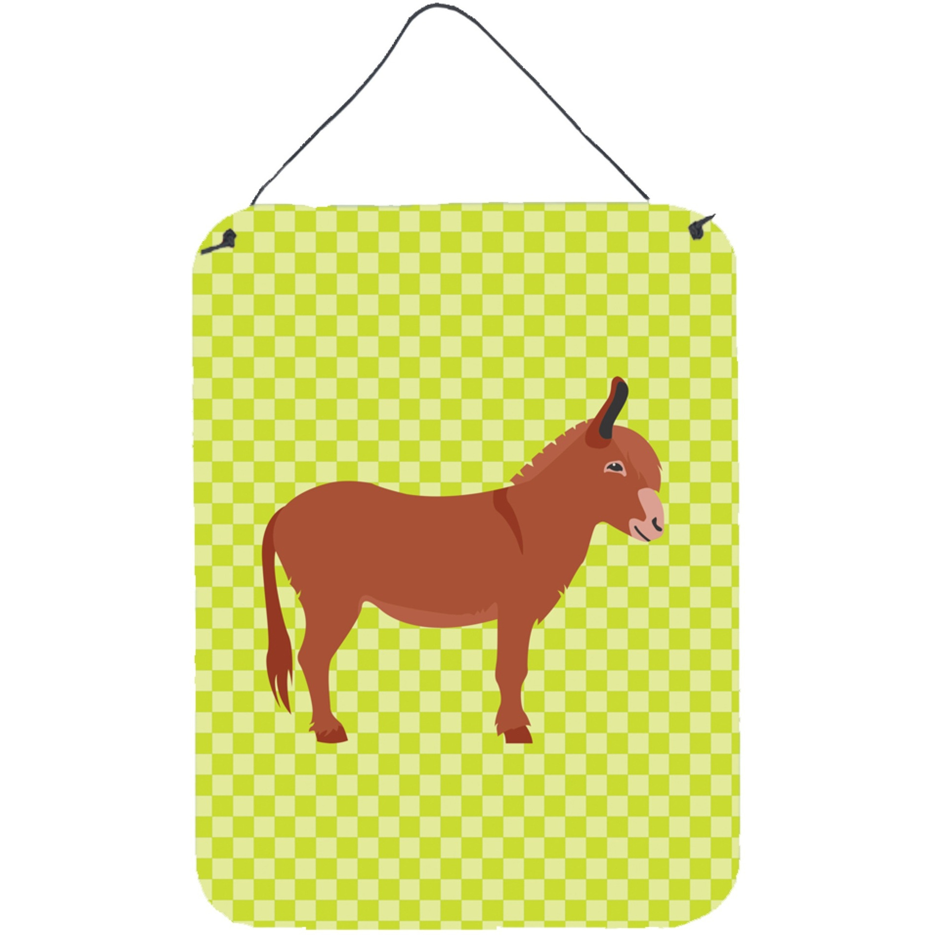 &quotCaroline's Treasures Irish Donkey Green Metal Print, 16hx12w, Multicolor"