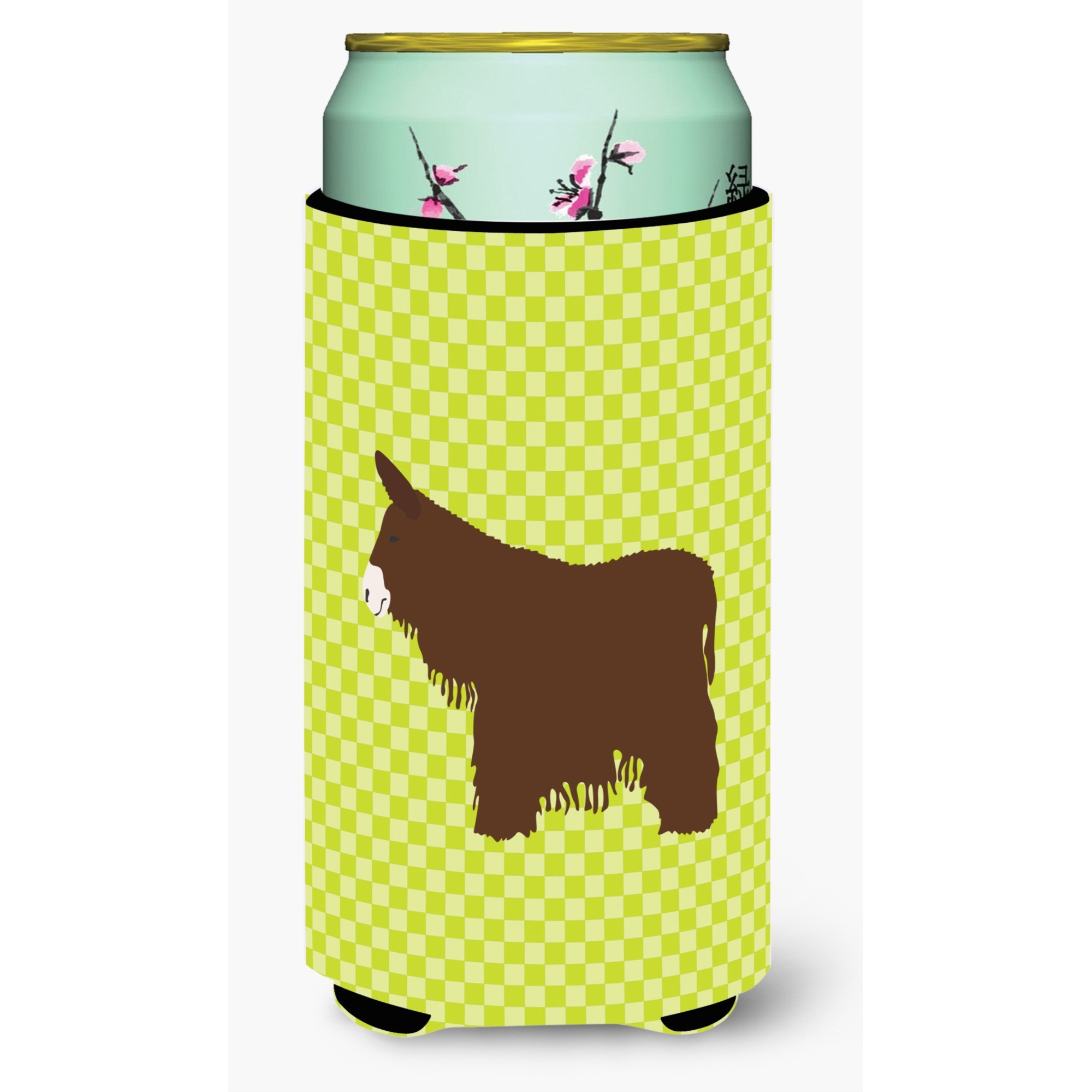 &quotCaroline's Treasures Poitou Poiteuin Donkey Green Decorative Can Hugger, Tall Boy, Multicolor"