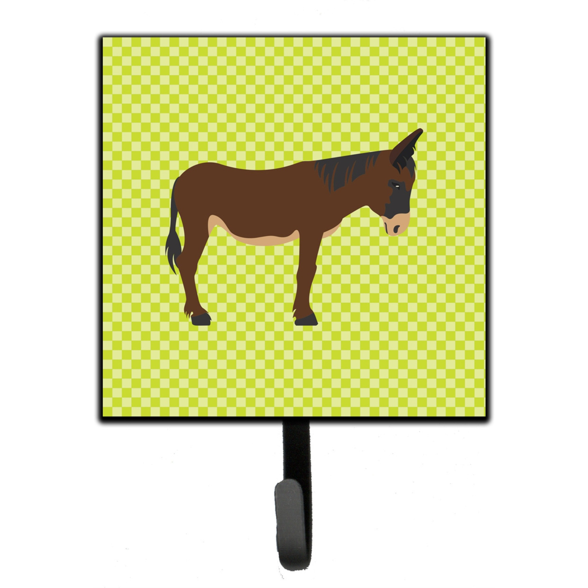 &quotCaroline's Treasures Zamorano-Leones Donkey Green Wall Hook, Small, Multicolor"