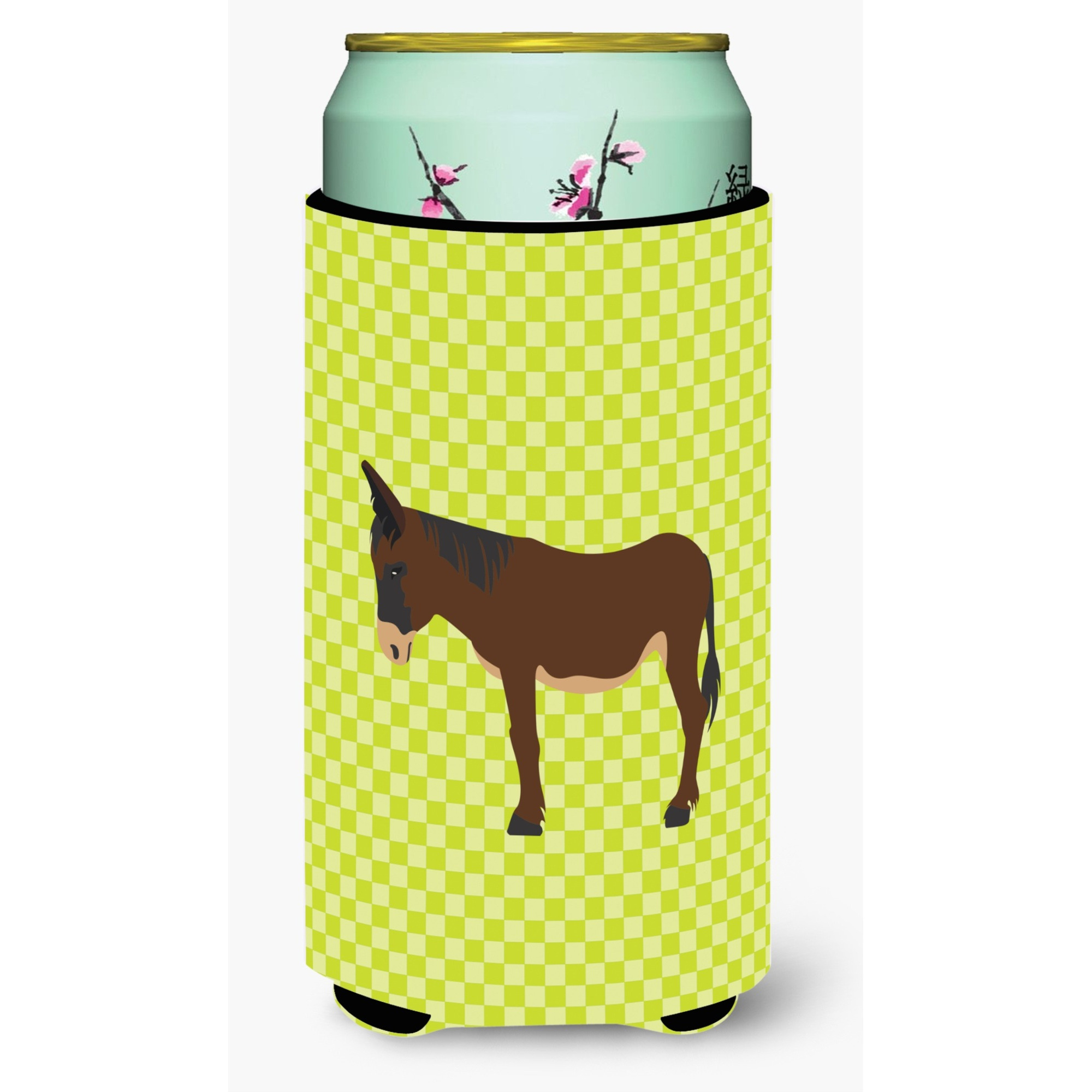 &quotCaroline's Treasures Zamorano-Leones Donkey Green Decorative Can Hugger, Tall Boy, Multicolor"