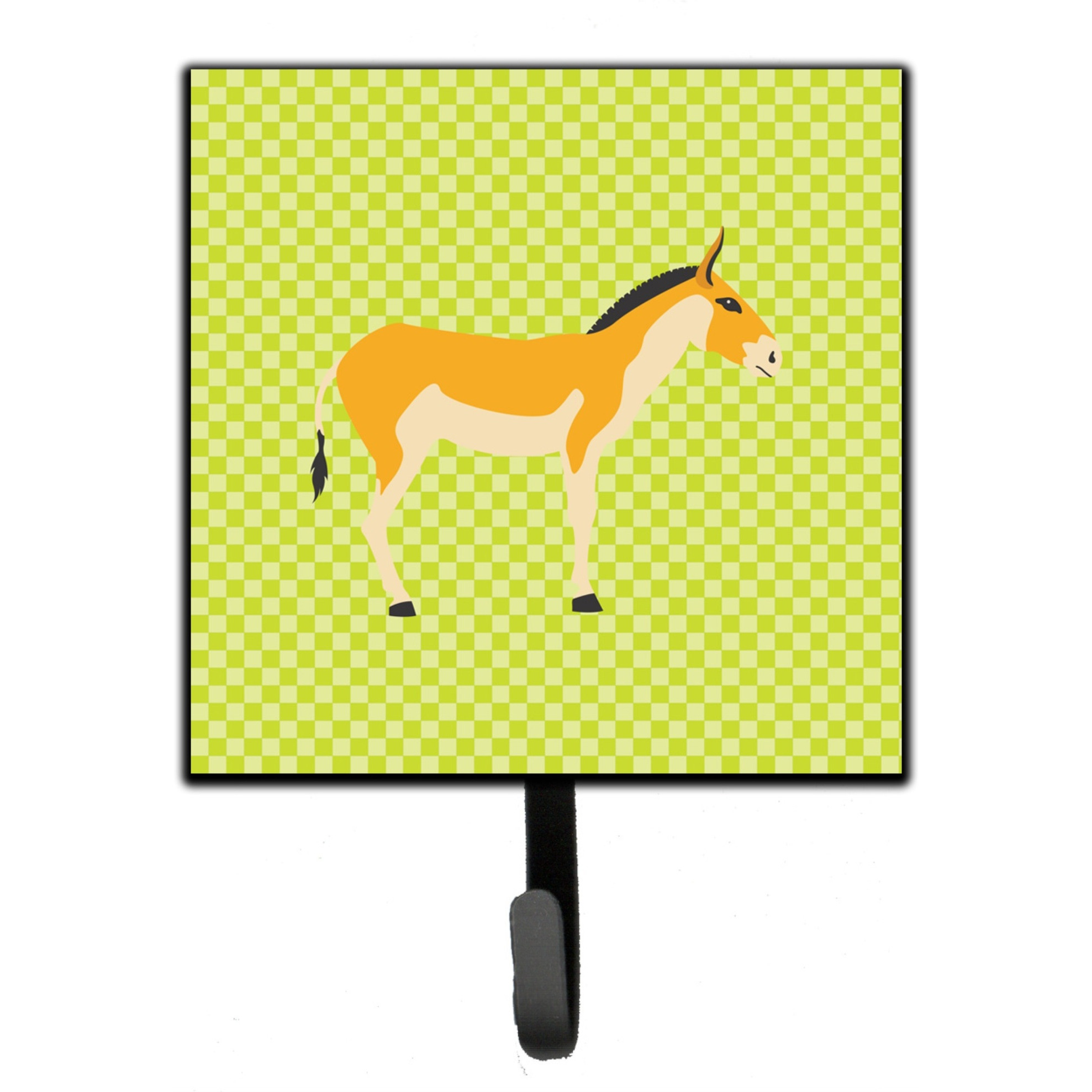 &quotCaroline's Treasures Turkmenian Kulan Donkey Green Wall Hook, Small, Multicolor"