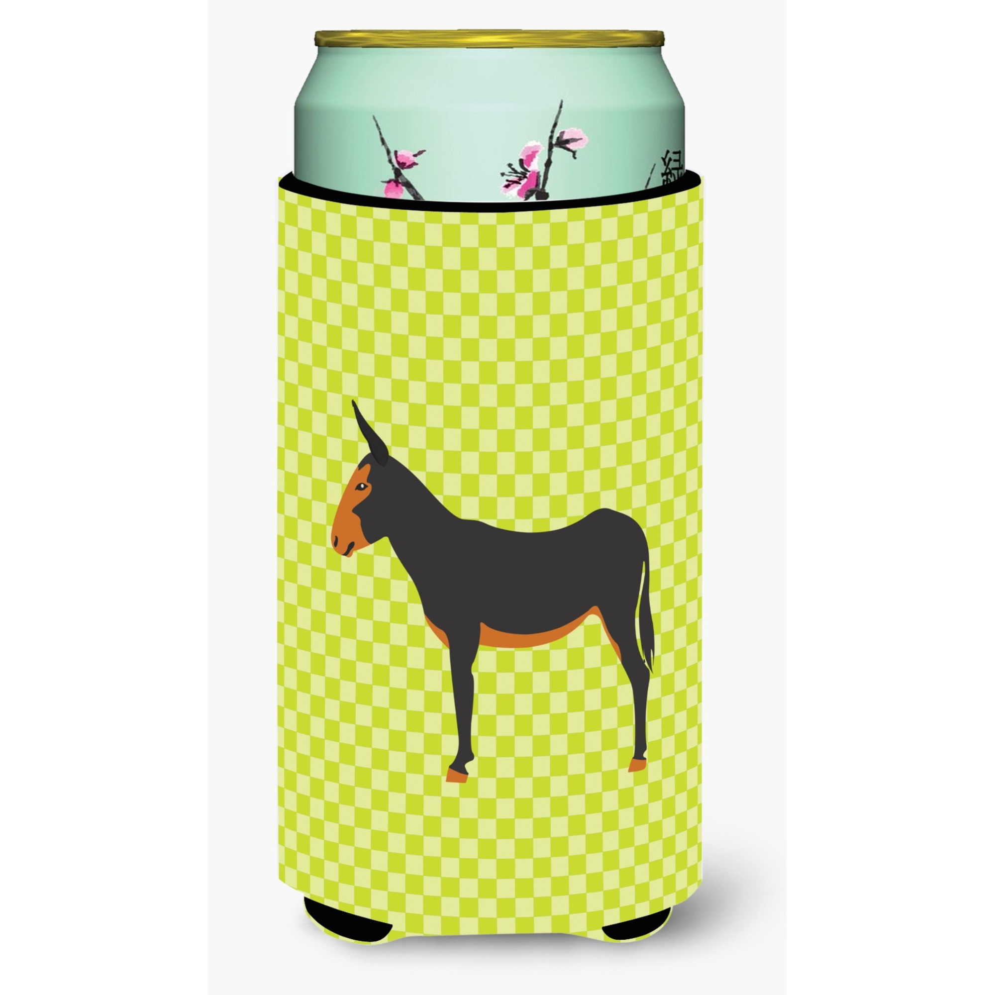 &quotCaroline's Treasures Catalan Donkey Green Decorative Can Hugger, Tall Boy, Multicolor"