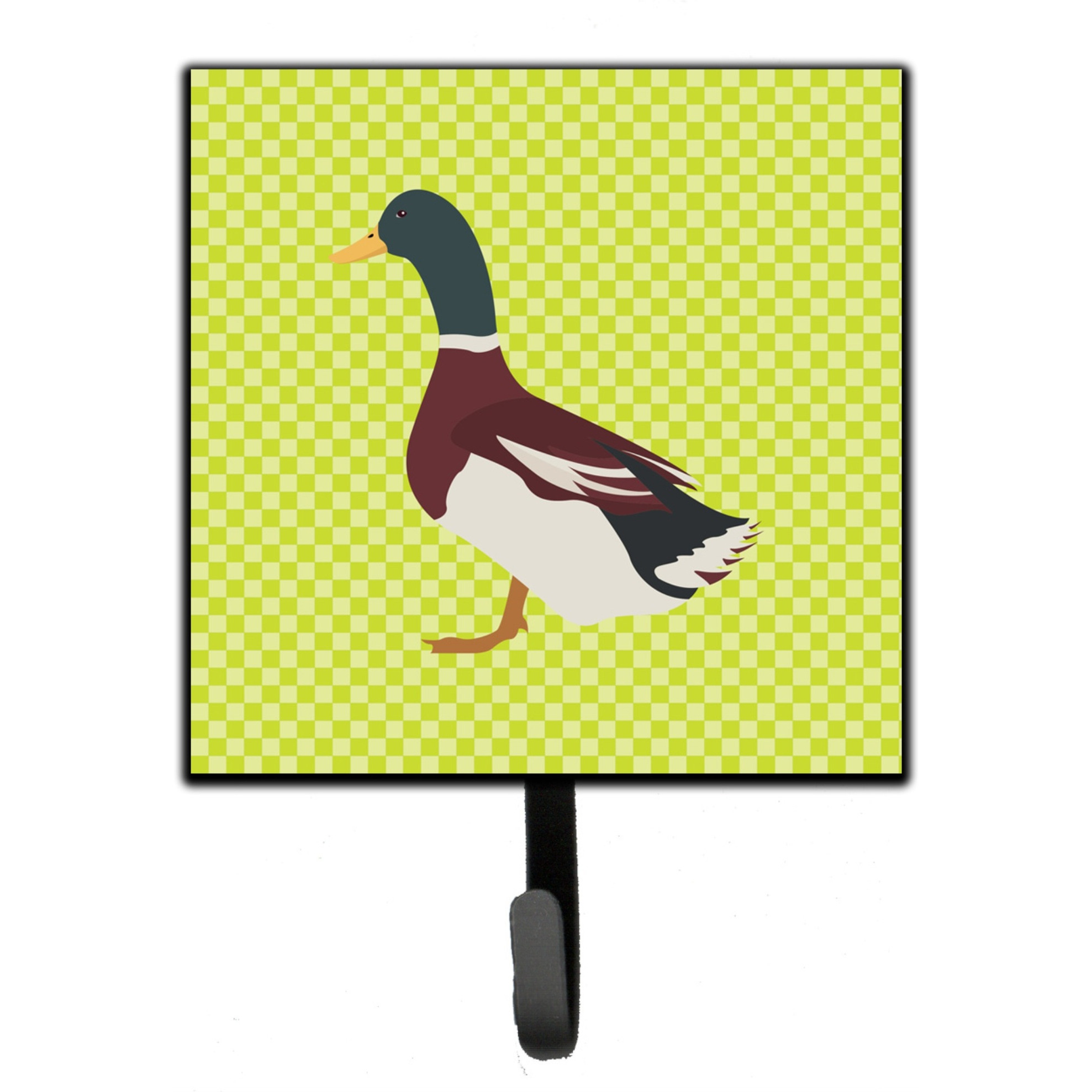 &quotCaroline's Treasures Rouen Duck Green Wall Hook, Small, Multicolor"