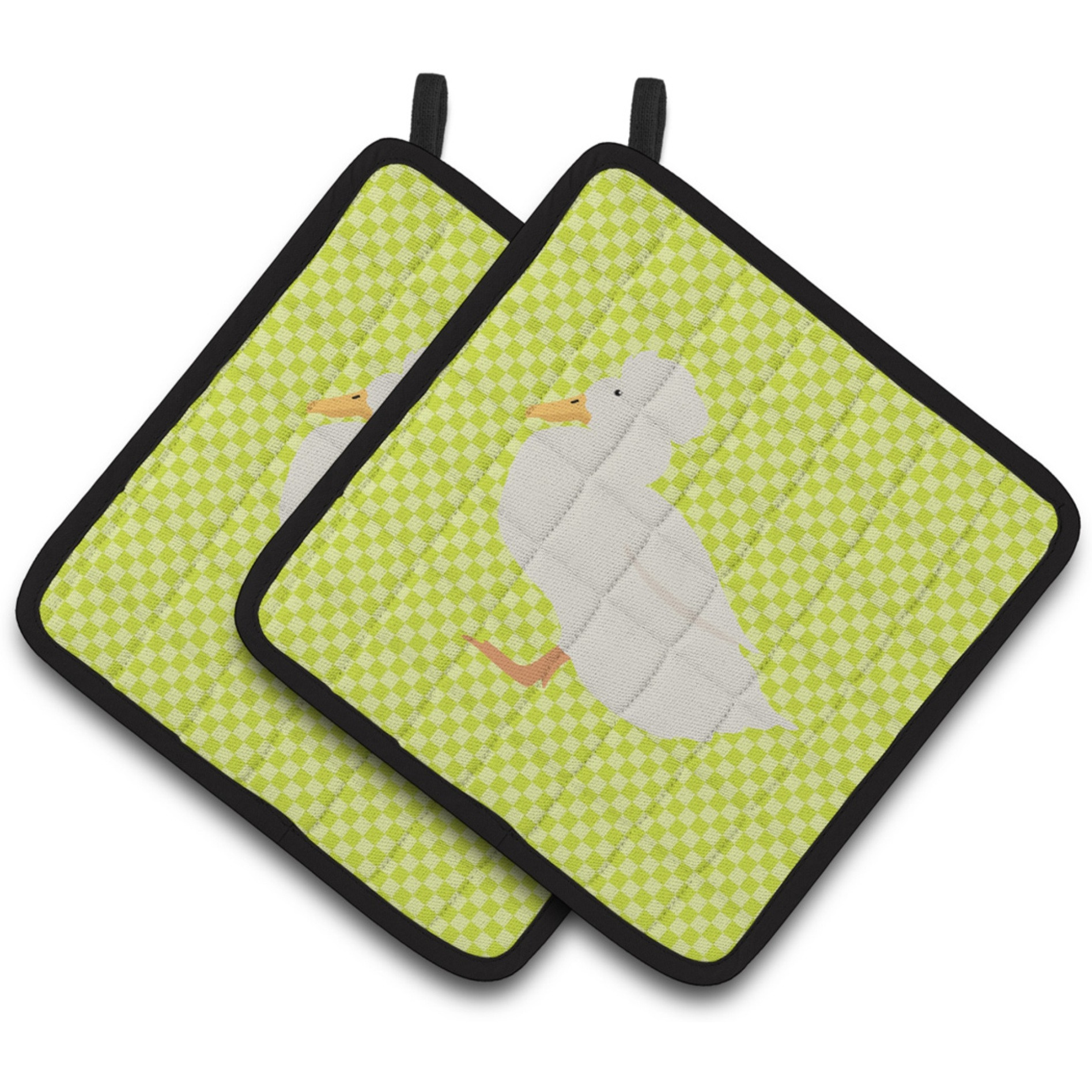 &quotCaroline's Treasures Crested Duck Green Decorated Pot Holder, 7.5"" x 7.5"""