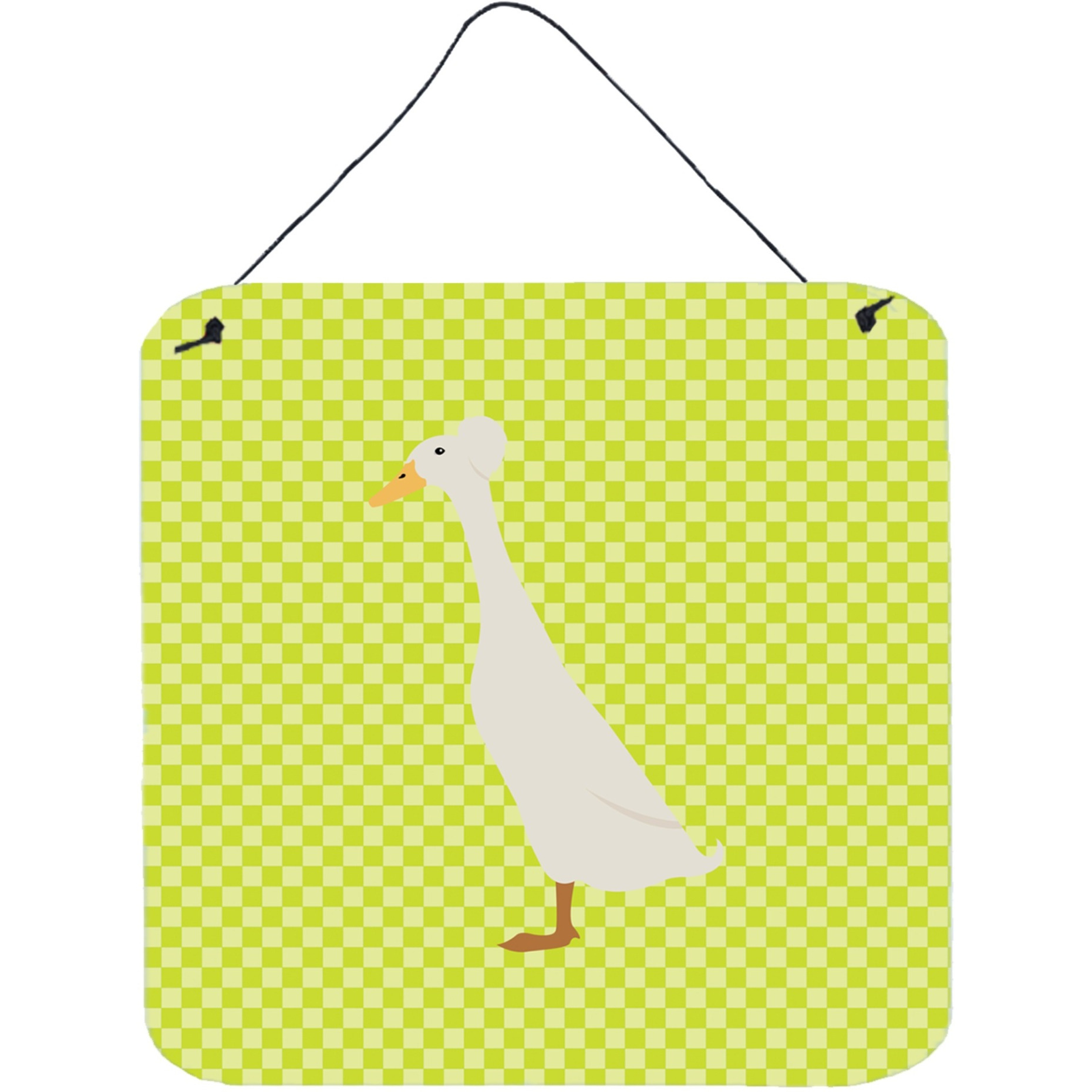 &quotCaroline's Treasures Green Bali Duck Metal Print, 6"" H x 6"" W"