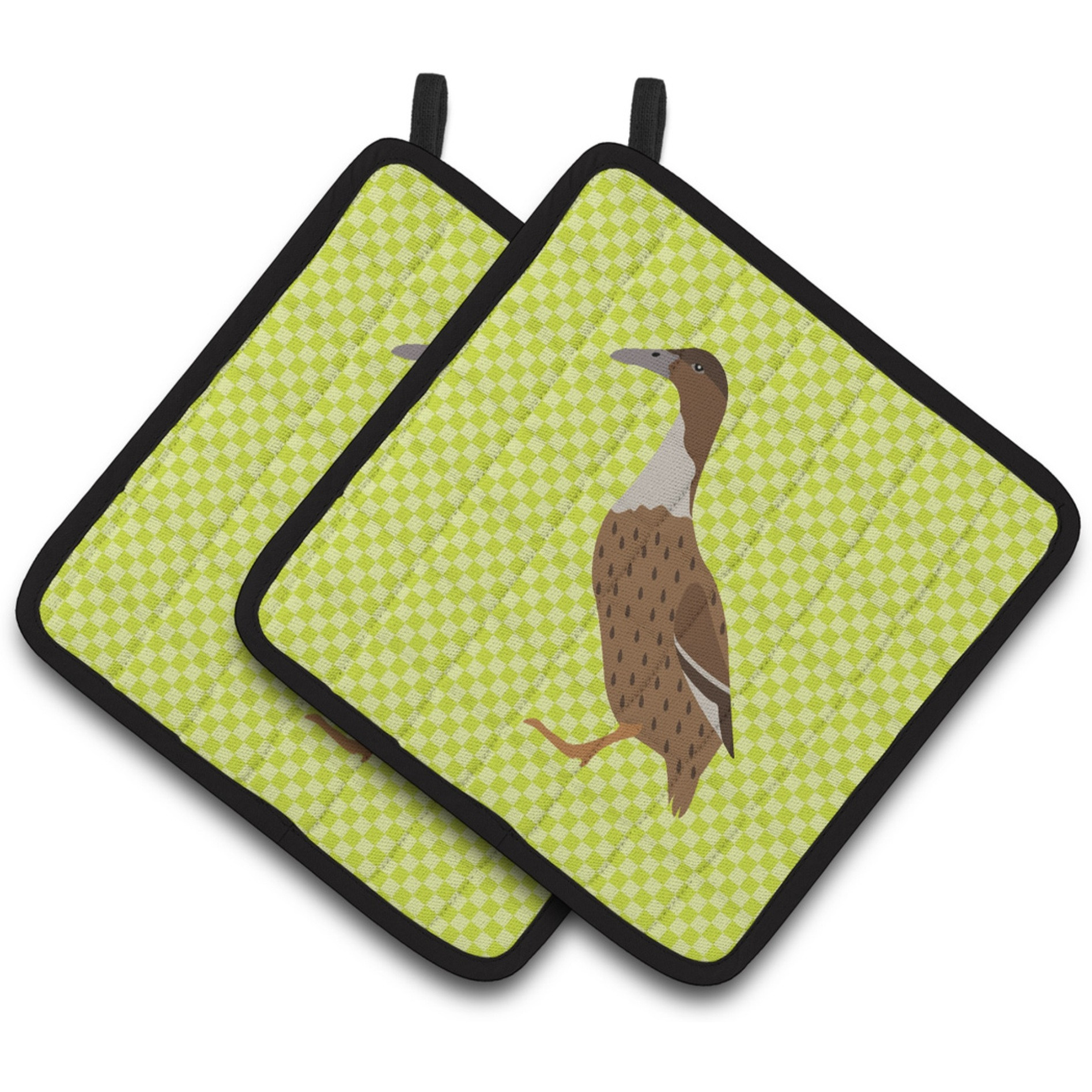 &quotCaroline's Treasures Dutch Hook Bill Duck Green Decorated Pot Holder, 7.5"" x 7.5"""