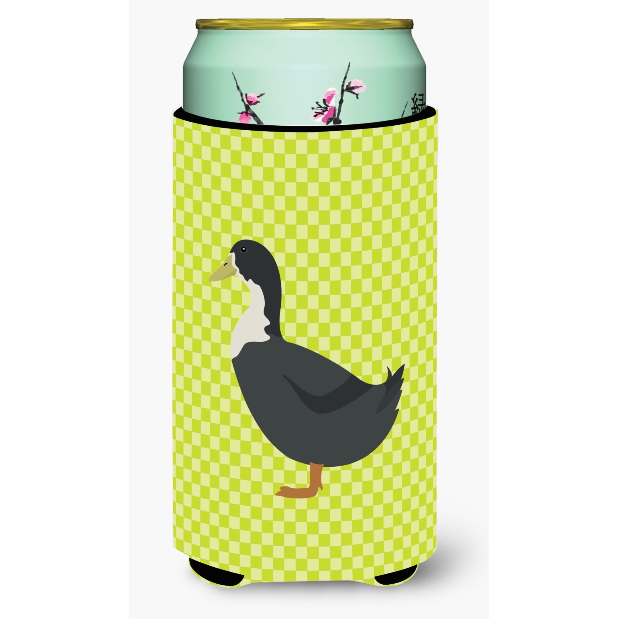 &quotCaroline's Treasures Blue Swedish Duck Green Decorative Can Hugger, Tall Boy, Multicolor"