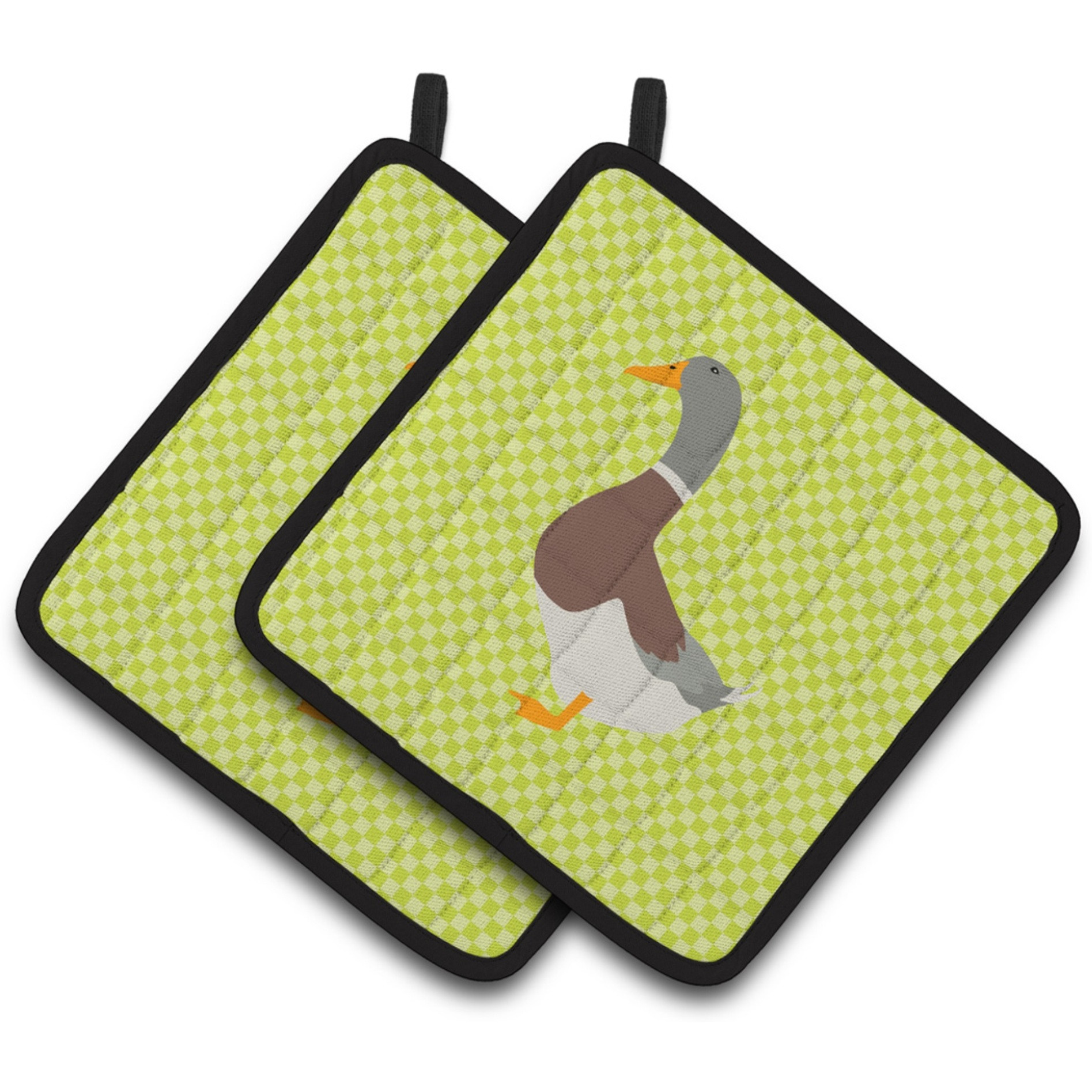 &quotCaroline's Treasures Saxony Sachsenente Duck Green Decorated Pot Holder, 7.5"" x 7.5"""