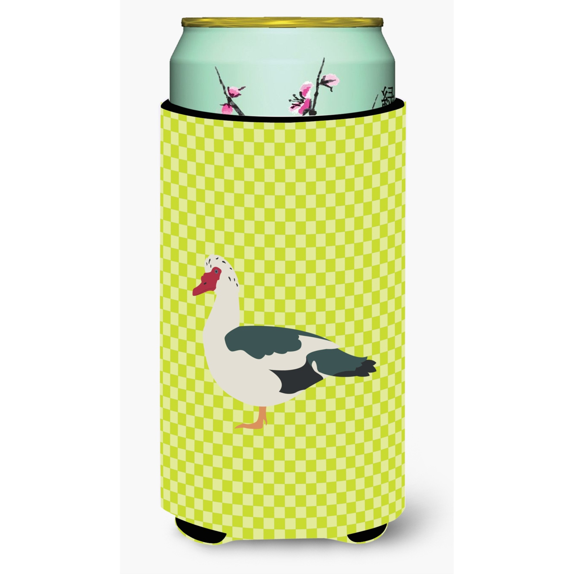 &quotCaroline's Treasures Muscovy Duck Green Decorative Can Hugger, Tall Boy, Multicolor"