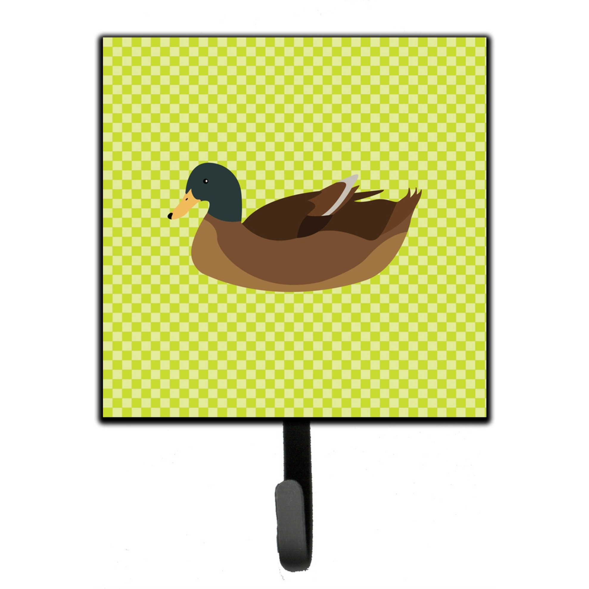 &quotCaroline's Treasures Khaki Campbell Duck Green Wall Hook, Small, Multicolor"