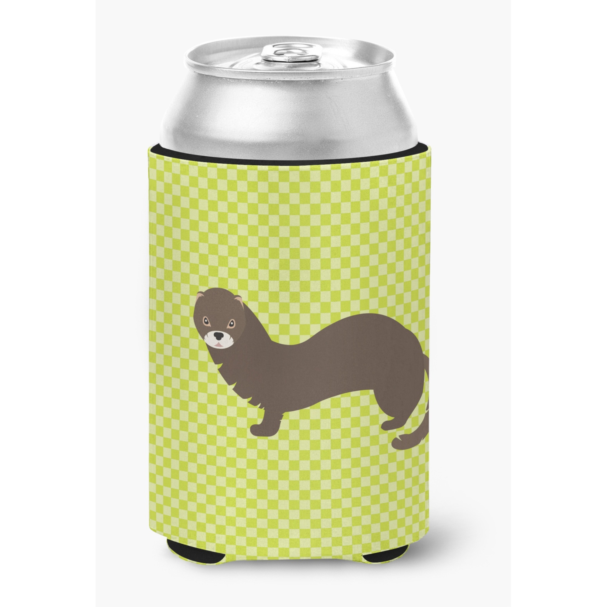 &quotCaroline's Treasures Russian or European Mink Green Decorative Can Hugger, Multicolor"