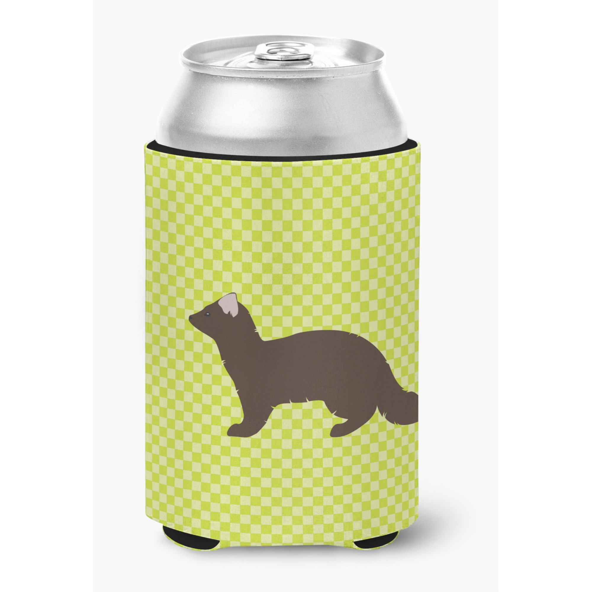 &quotCaroline's Treasures Sable Marten Green Decorative Can Hugger, Multicolor"
