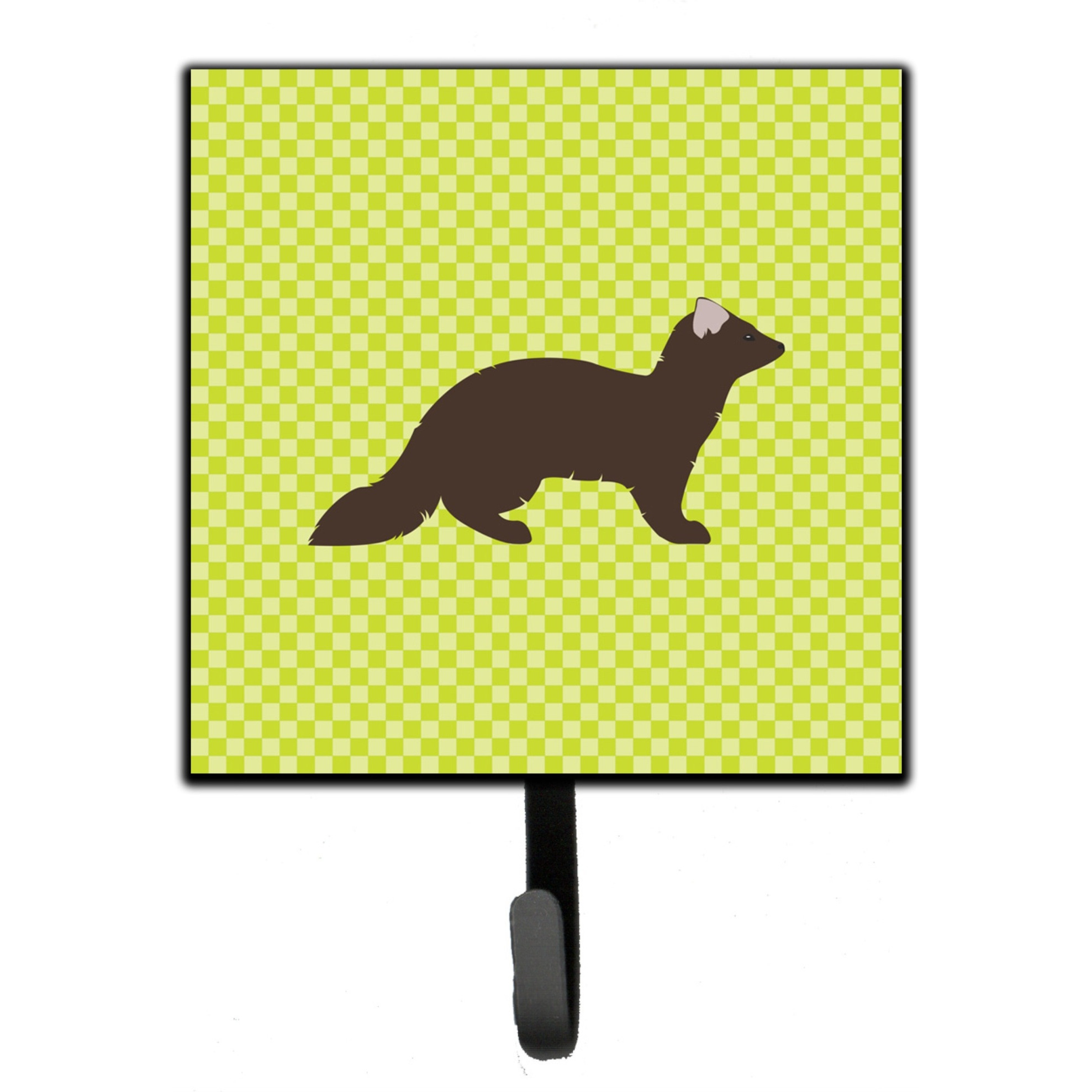 &quotCaroline's Treasures Sable Marten Green Wall Hook, Small, Multicolor"