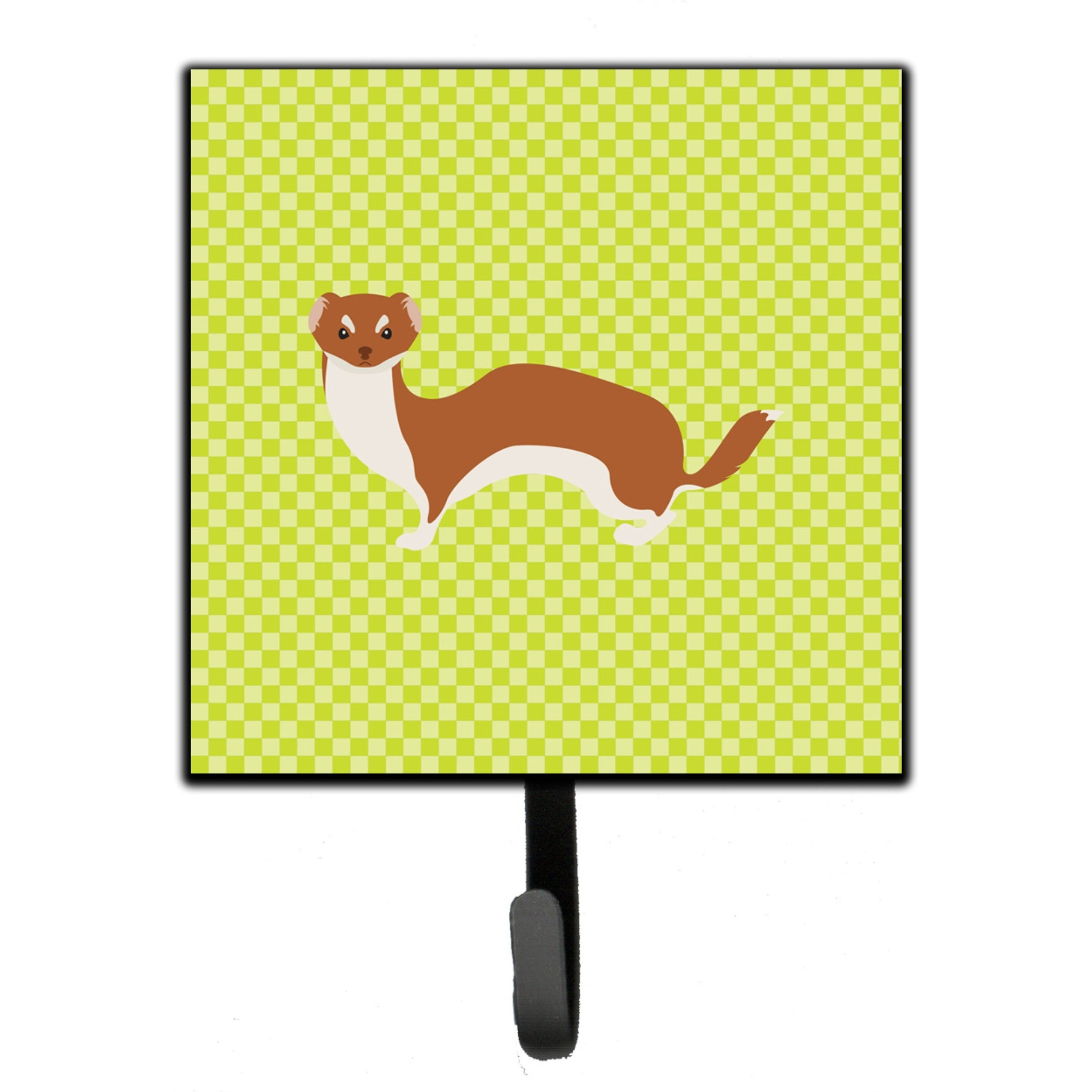 &quotCaroline's Treasures Weasel Green Wall Hook, Small, Multicolor"