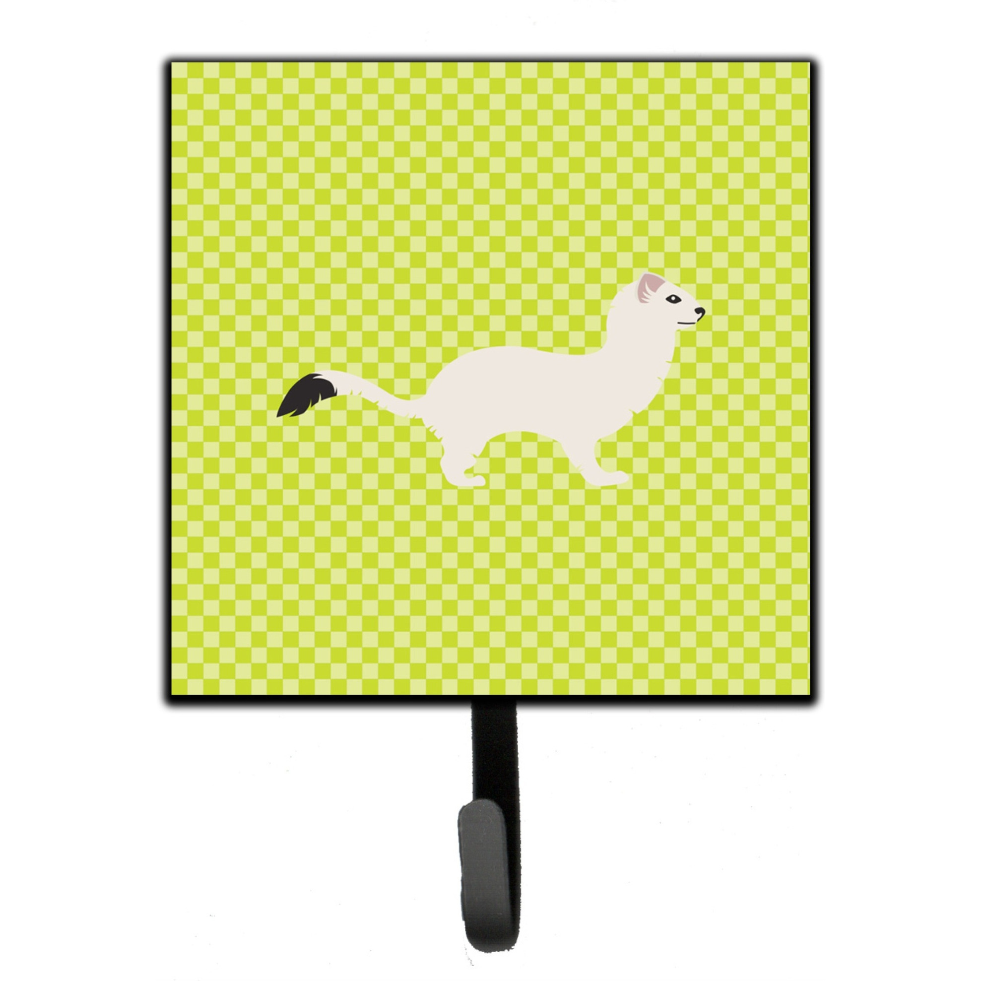 &quotCaroline's Treasures Stoat Short-tailed Weasel Green Wall Hook, Small, Multicolor"