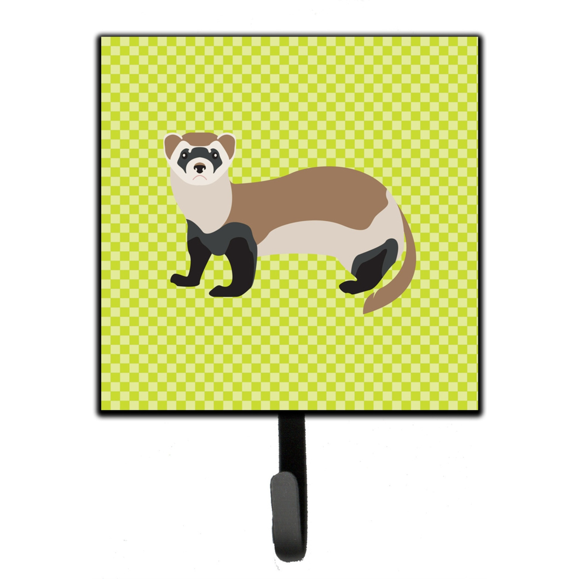 &quotCaroline's Treasures Ferret Green Wall Hook, Small, Multicolor"