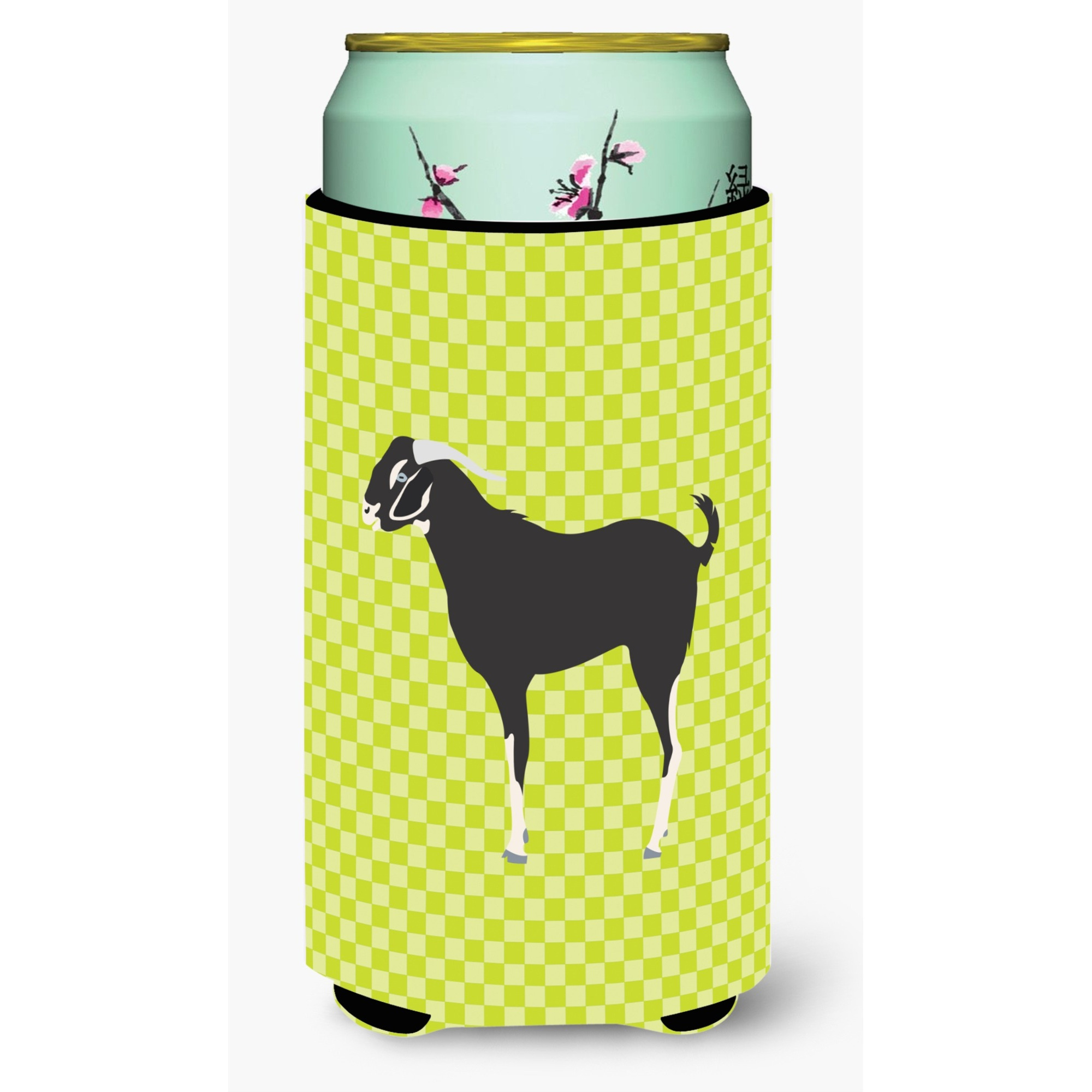 &quotCaroline's Treasures Black Bengal Goat Green Decorative Can Hugger, Tall Boy, Multicolor"