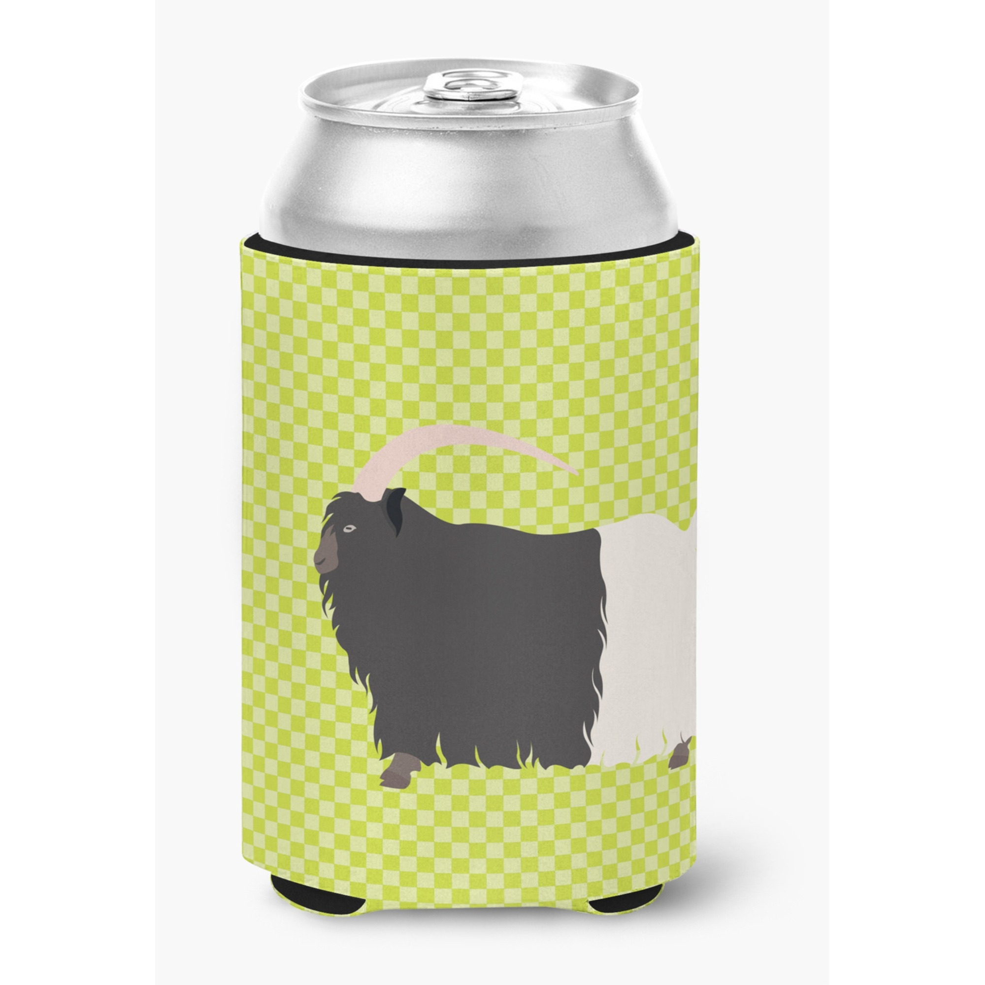 &quotCaroline's Treasures Welsh Black-Necked Goat Green Decorative Can Hugger, Multicolor"