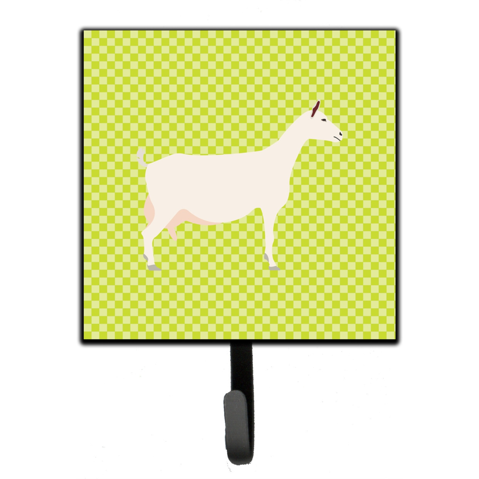 &quotCaroline's Treasures Saanen Goat Green Wall Hook, Small, Multicolor"