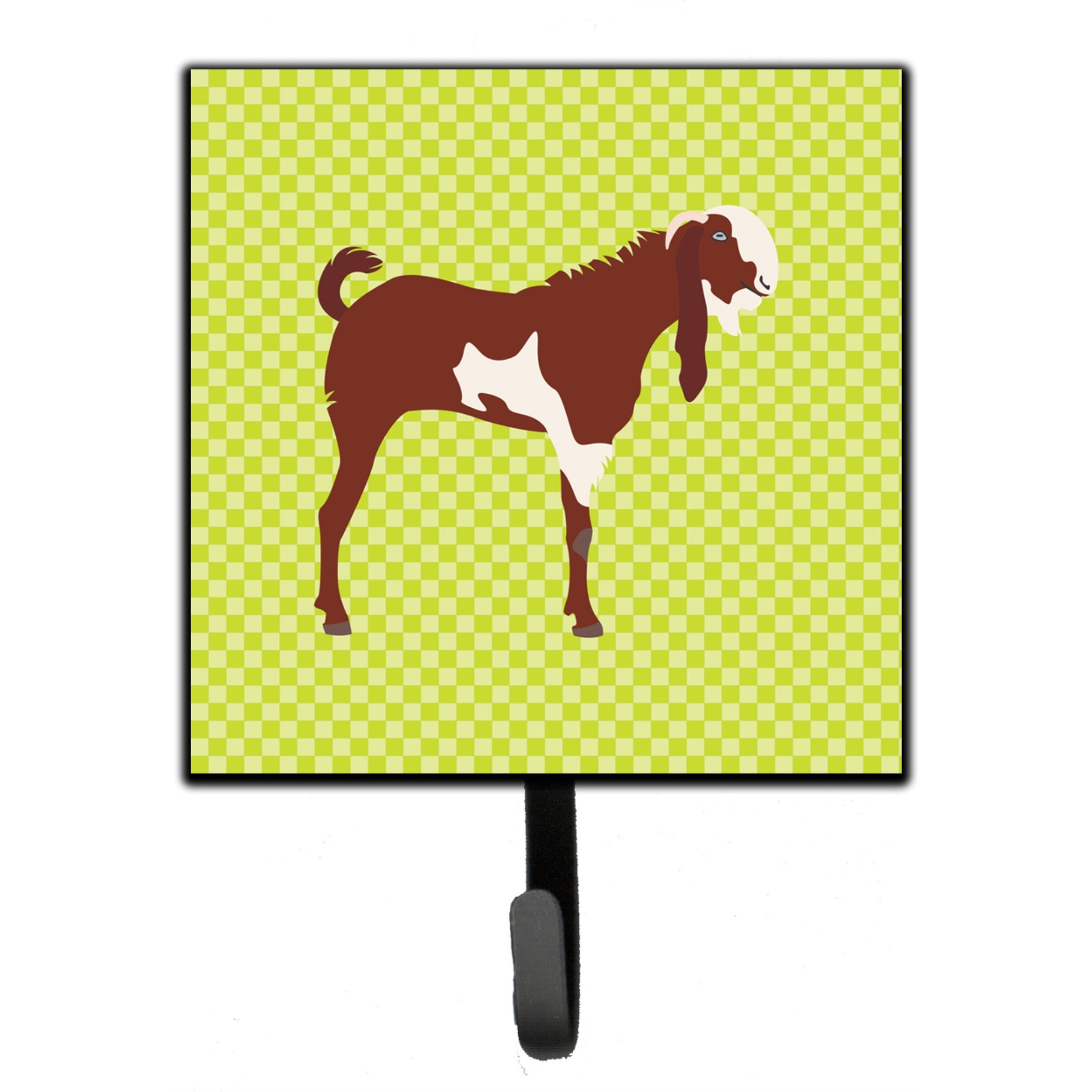 &quotCaroline's Treasures Jamnapari Goat Green Wall Hook, Small, Multicolor"