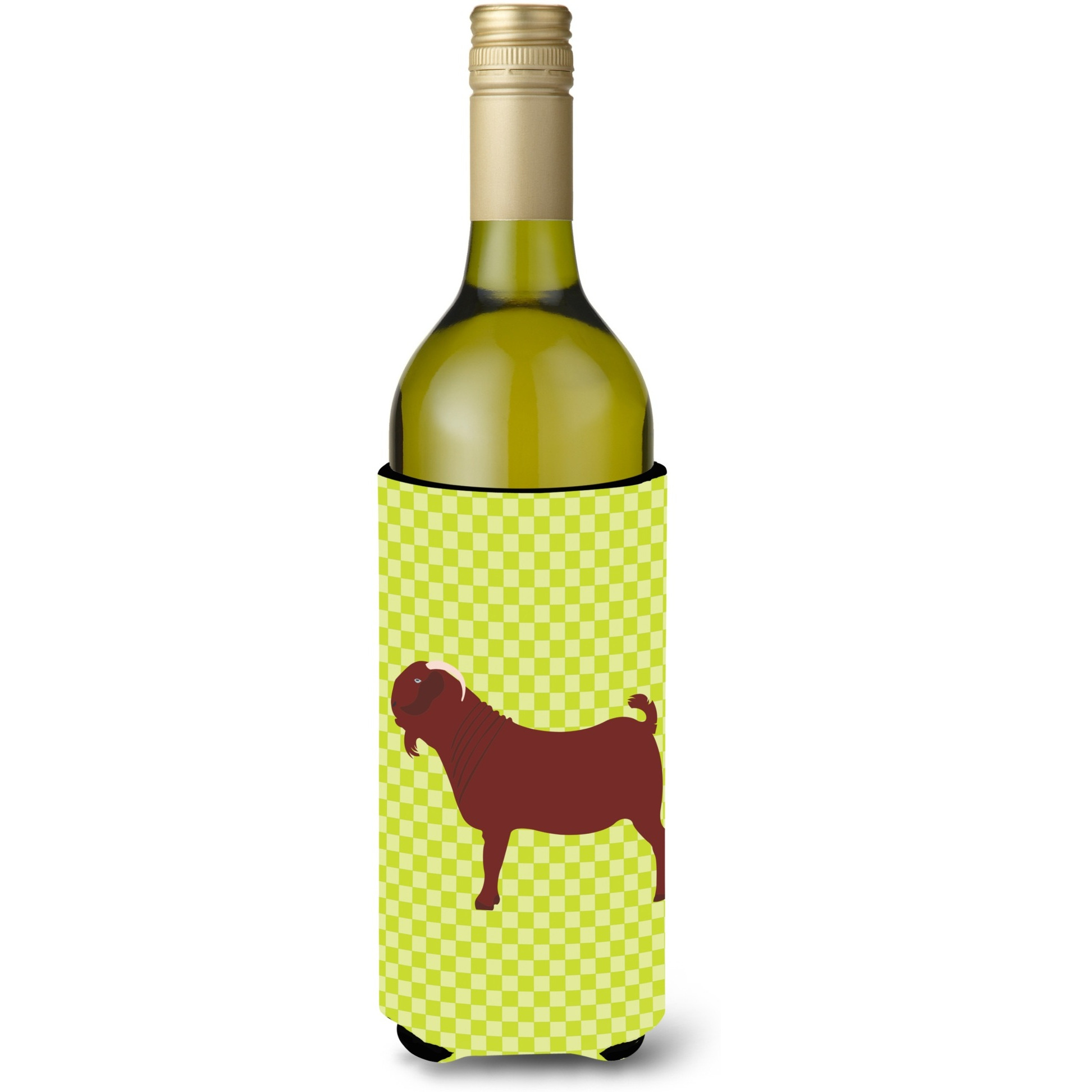 &quotCaroline's Treasures Kalahari Red Goat Green Decorative Bottle Hugger, 750 ml, Multicolor"