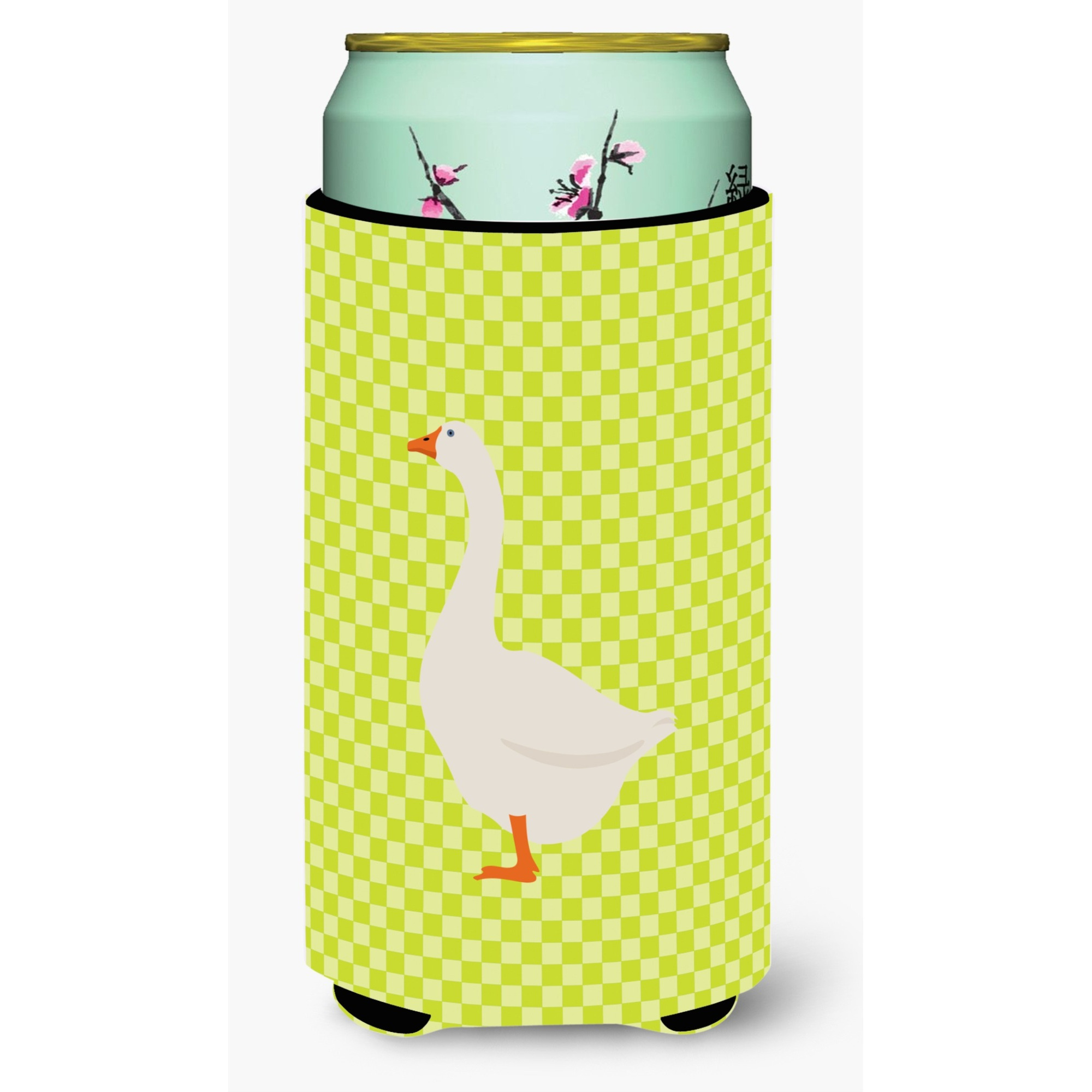 &quotCaroline's Treasures Embden Goose Green Decorative Can Hugger, Tall Boy, Multicolor"
