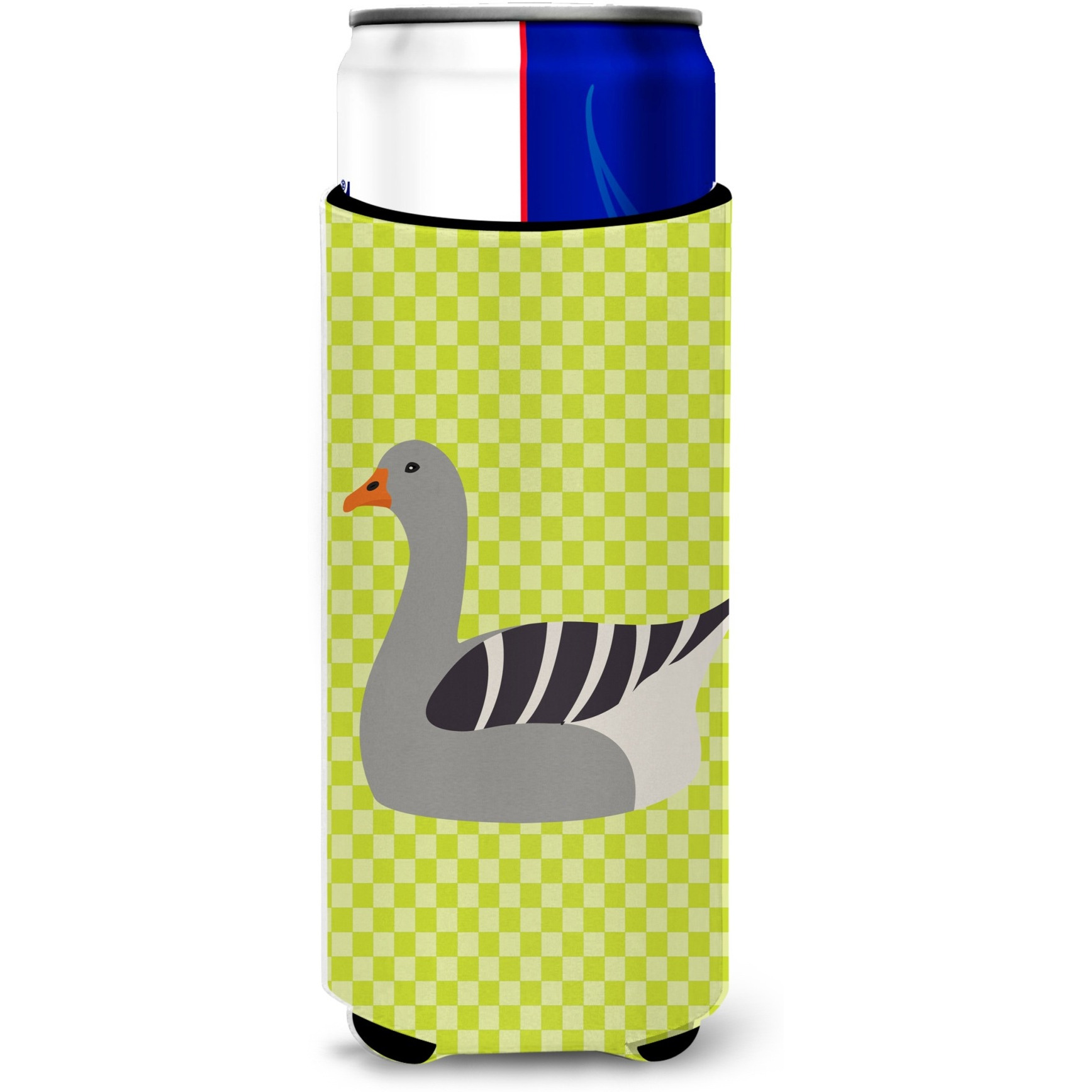 &quotCaroline's Treasures Pilgrim Goose Green Decorative Can Hugger, Slim, Multicolor"