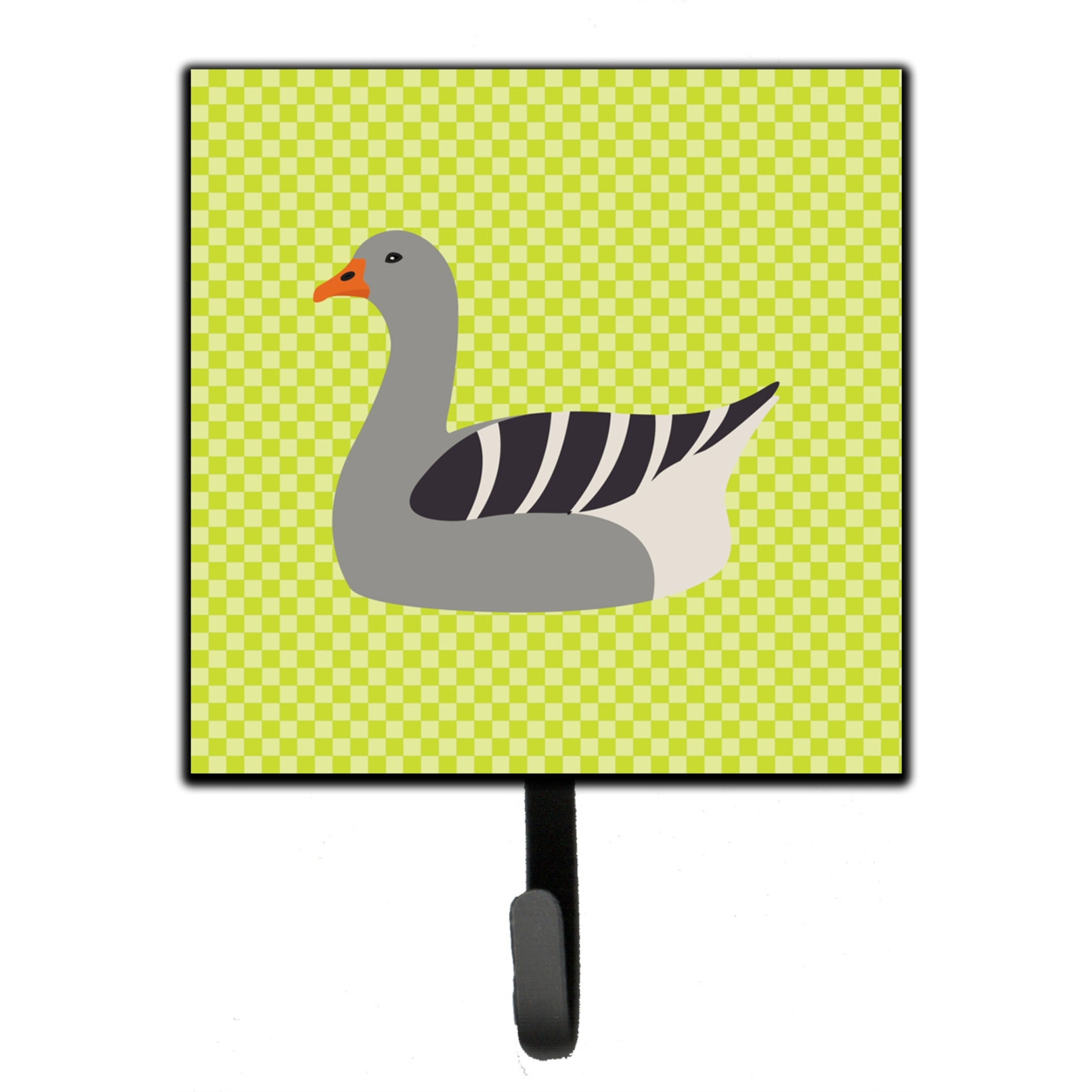 &quotCaroline's Treasures Pilgrim Goose Green Wall Hook, Small, Multicolor"