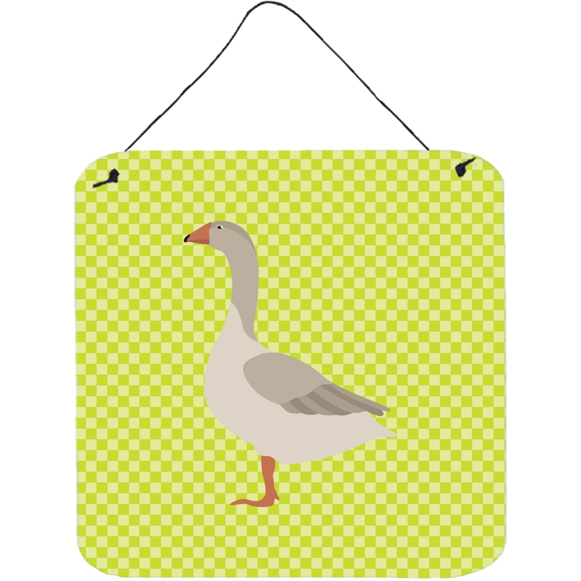 &quotCaroline's Treasures Green Steinbacher Goose Metal Print, 6"" H x 6"" W"