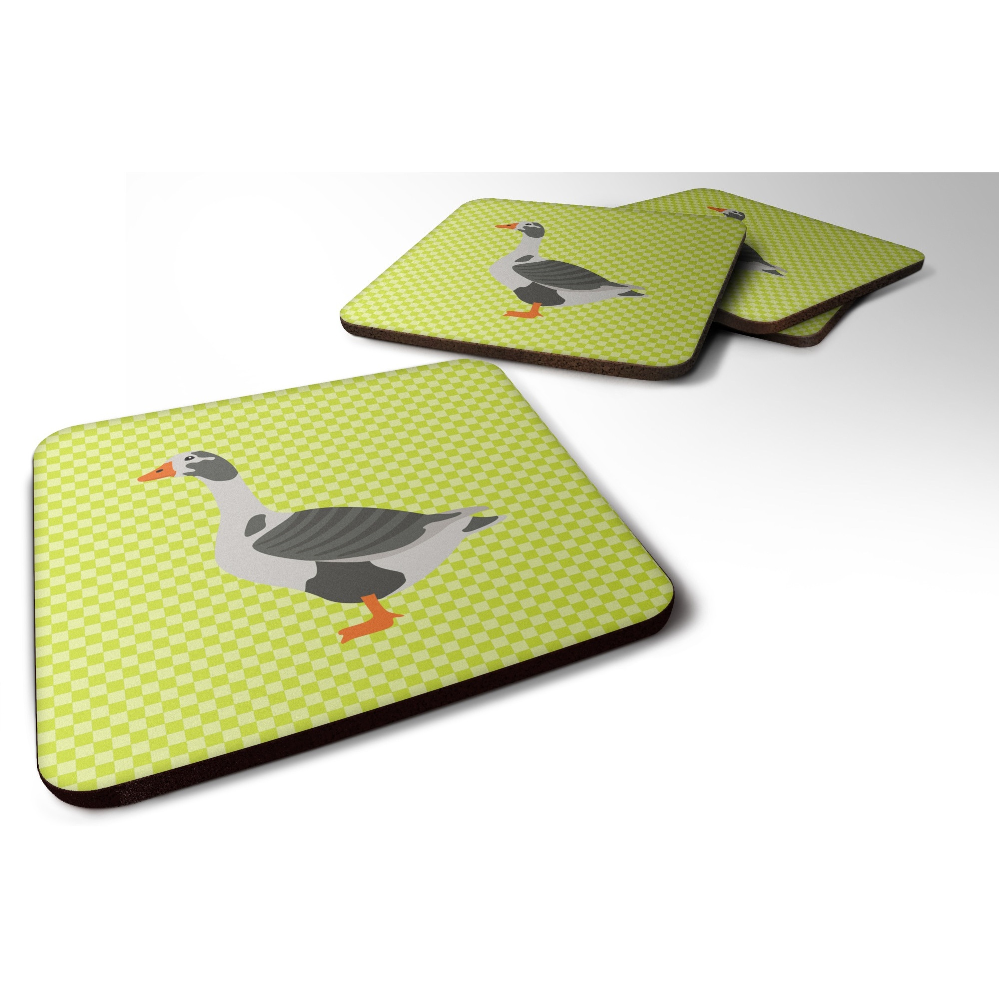 &quotCaroline's Treasures West of England Goose Green Decorative Coasters, 3.5"", Multicolor"
